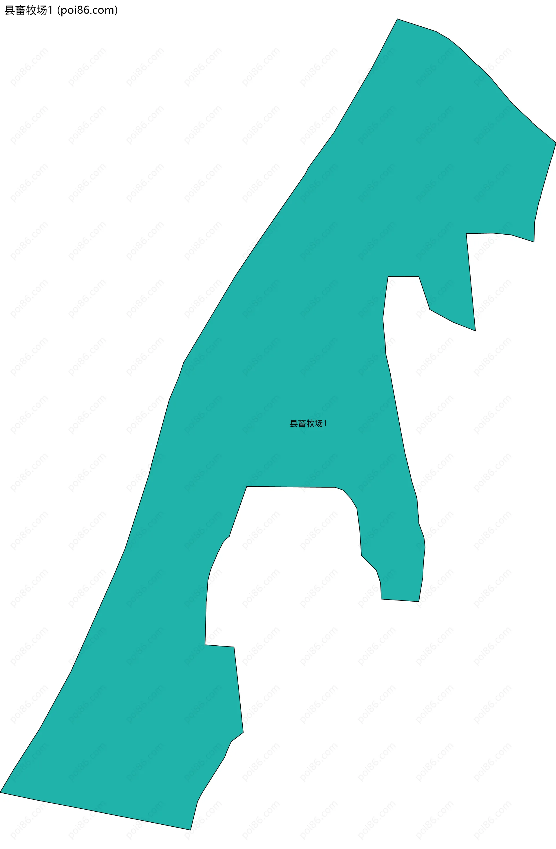 县畜牧场1边界地图