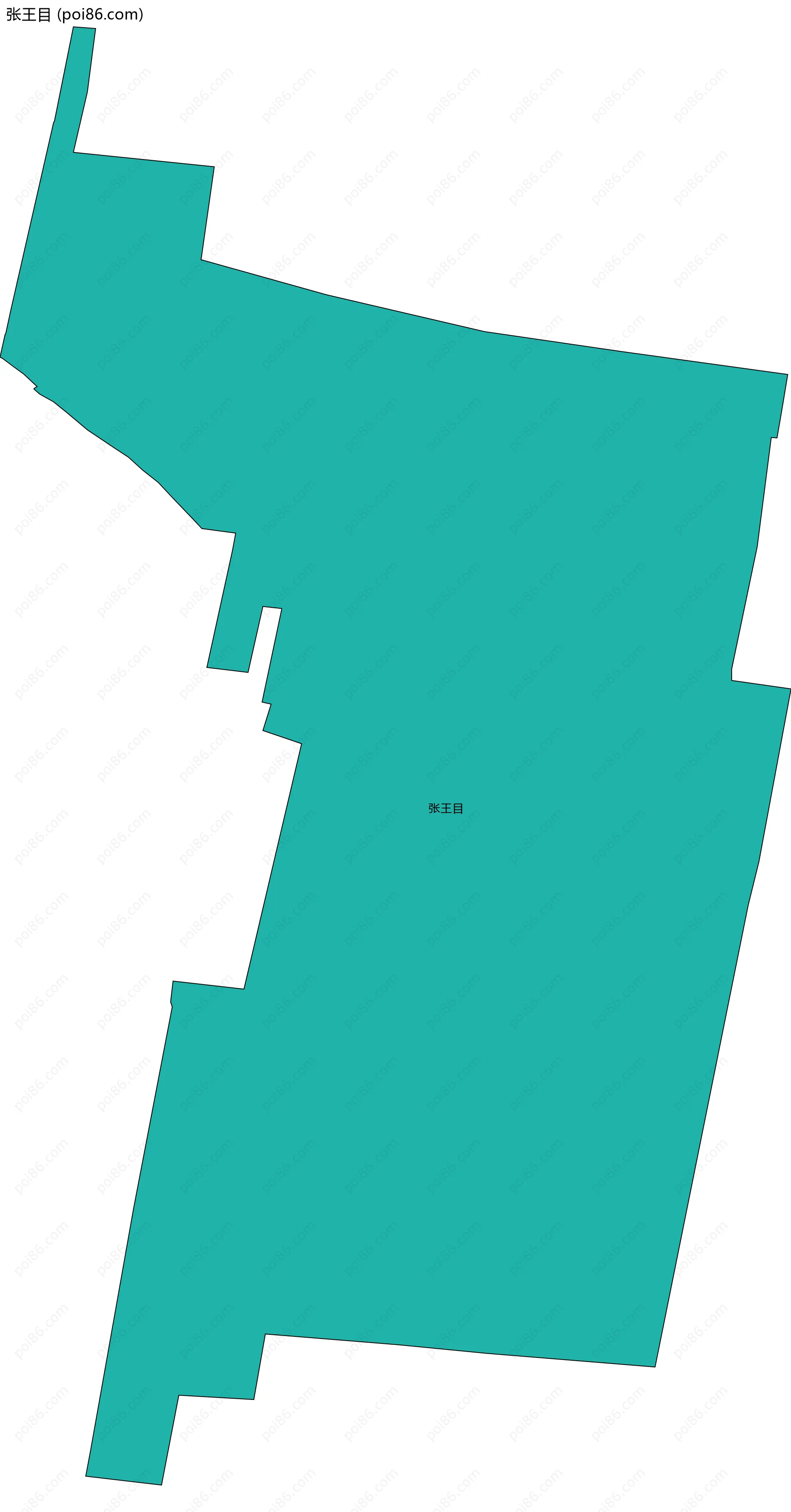 张王目边界地图