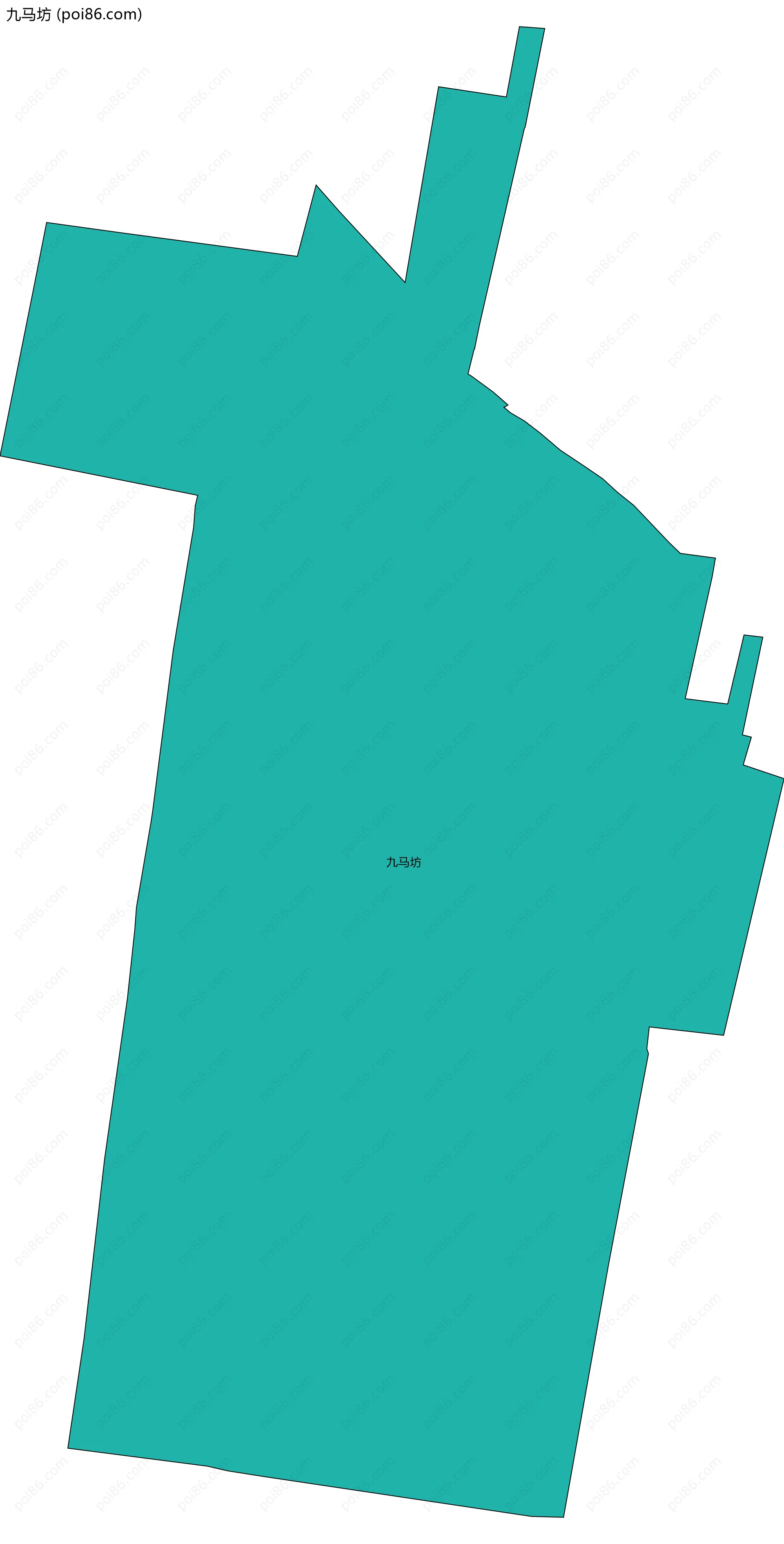 九马坊边界地图