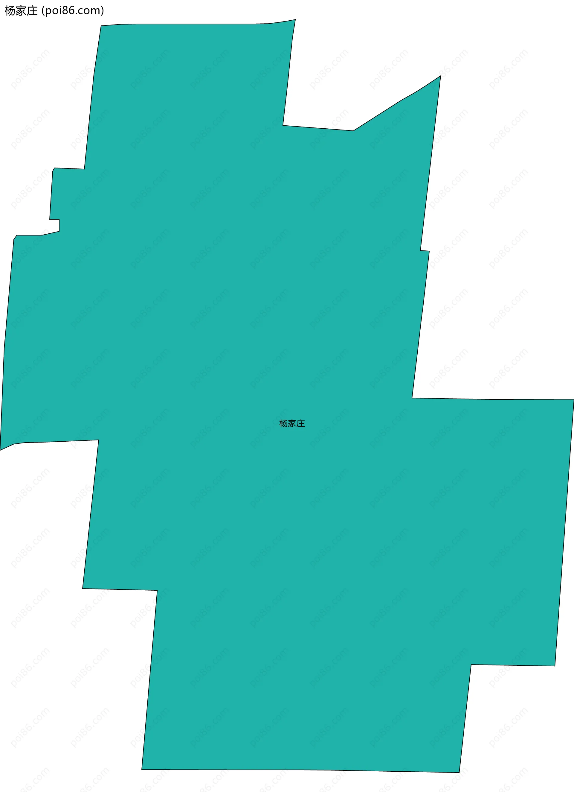 杨家庄边界地图