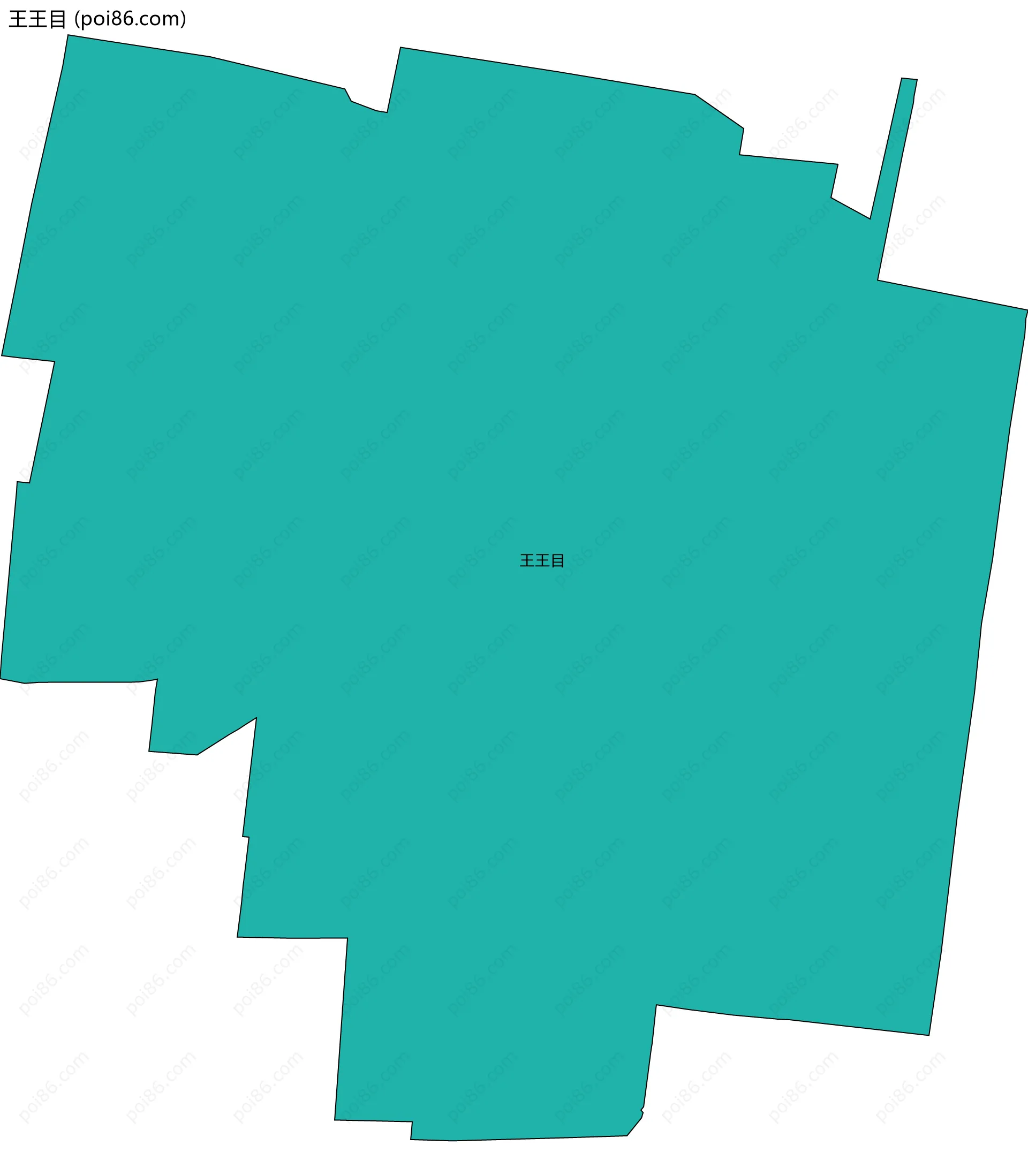 王王目边界地图