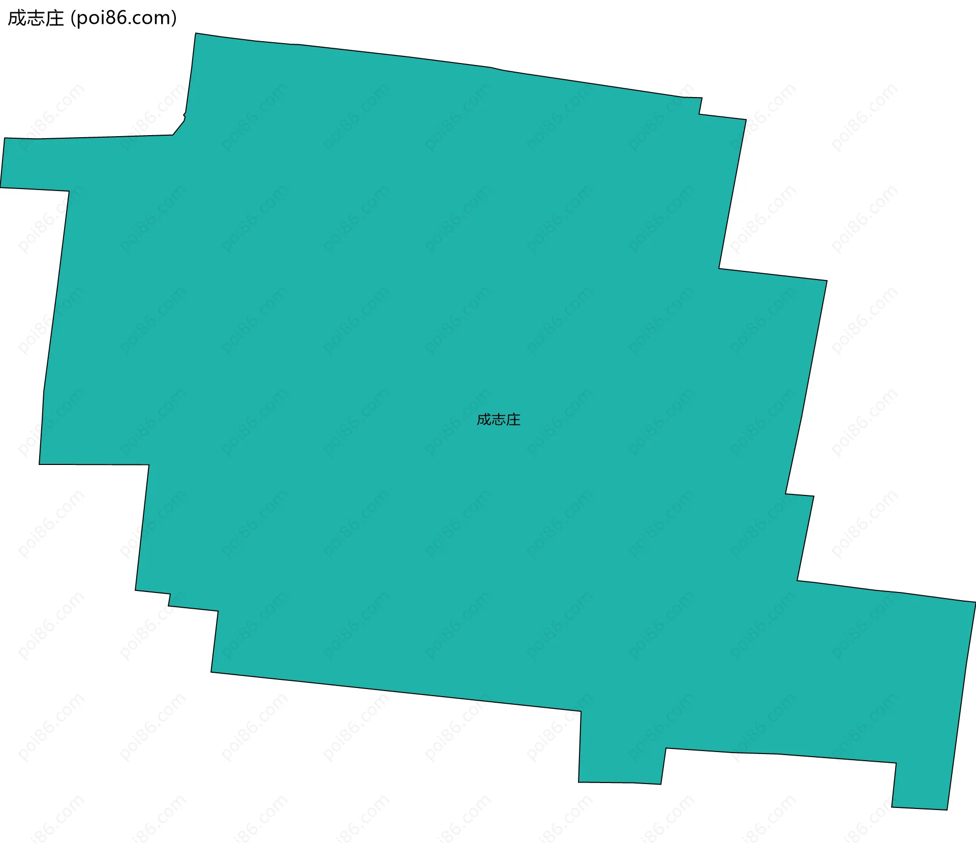 成志庄边界地图