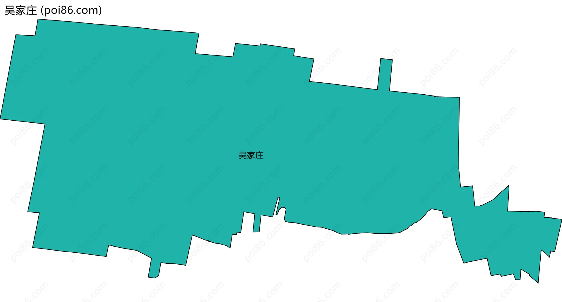 吴家庄边界地图