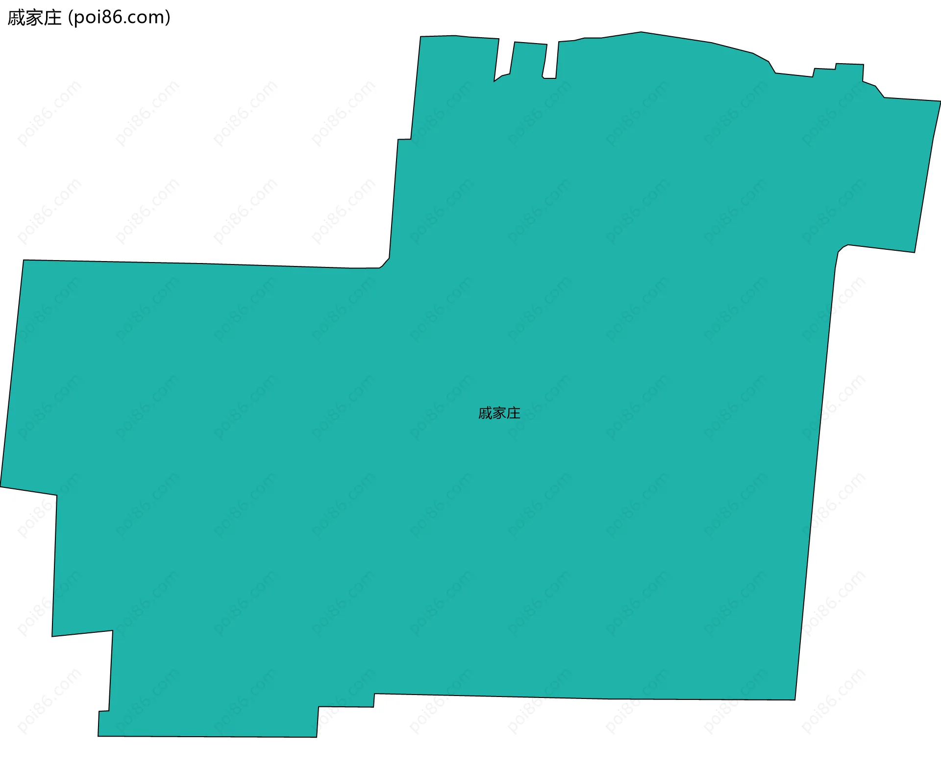 戚家庄边界地图