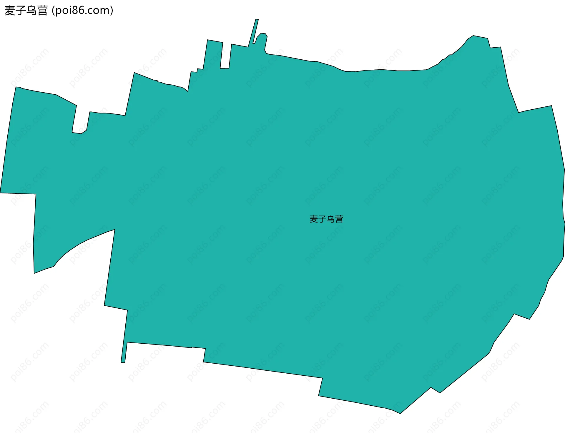 麦子乌营边界地图