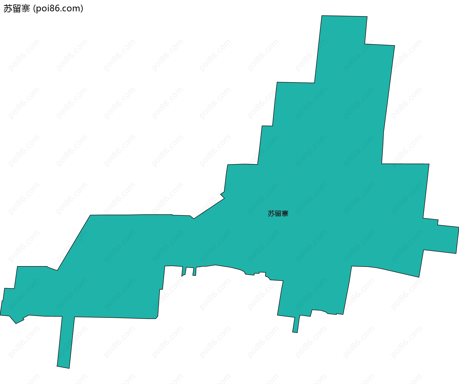 苏留寨边界地图