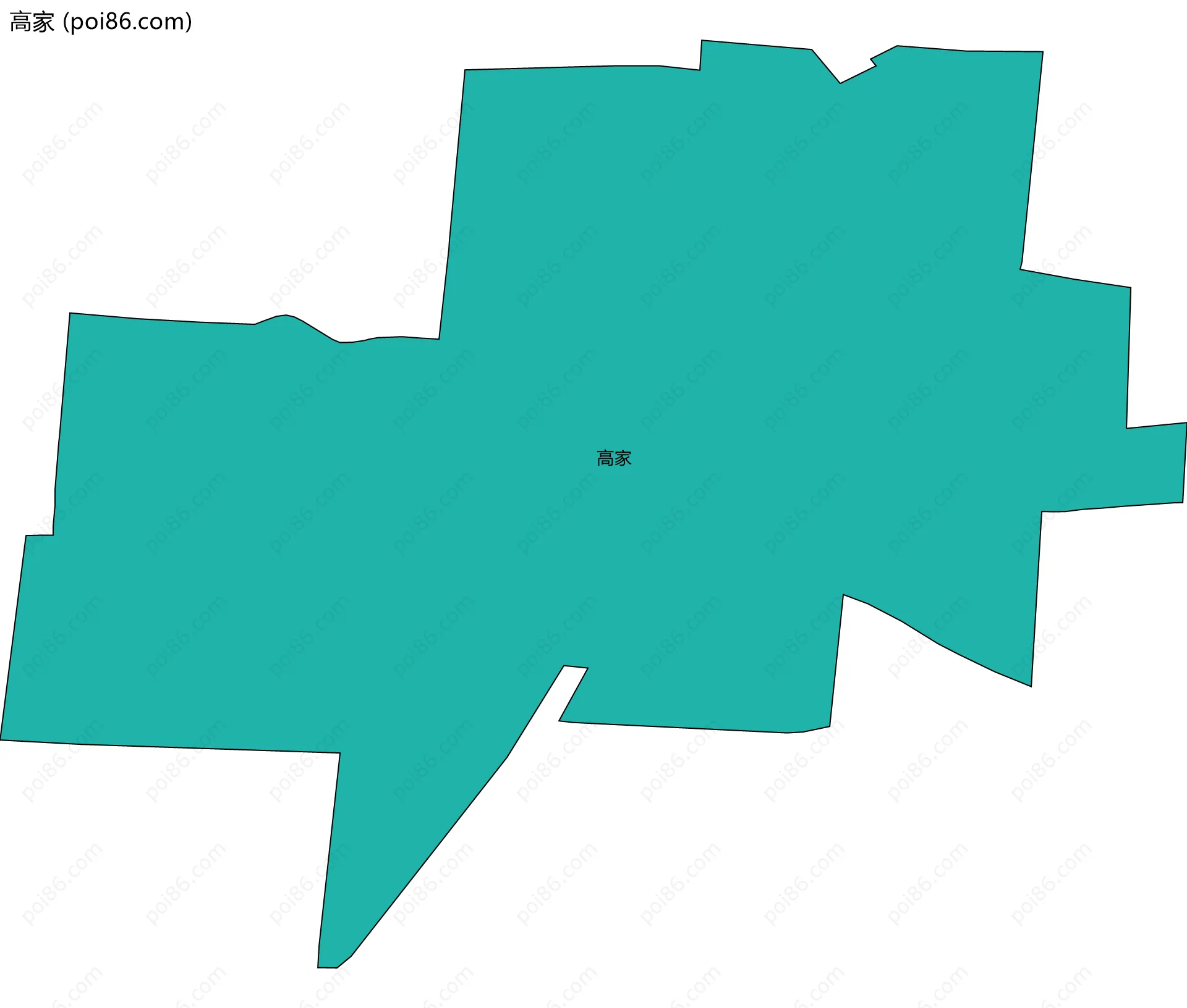 高家边界地图