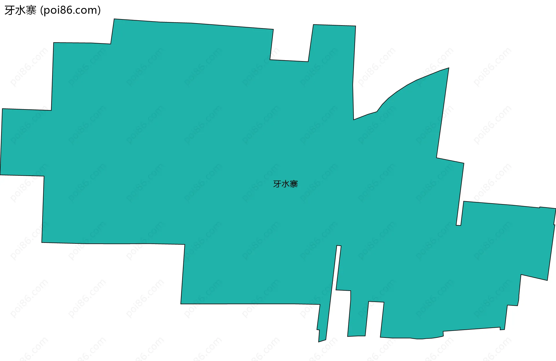 牙水寨边界地图