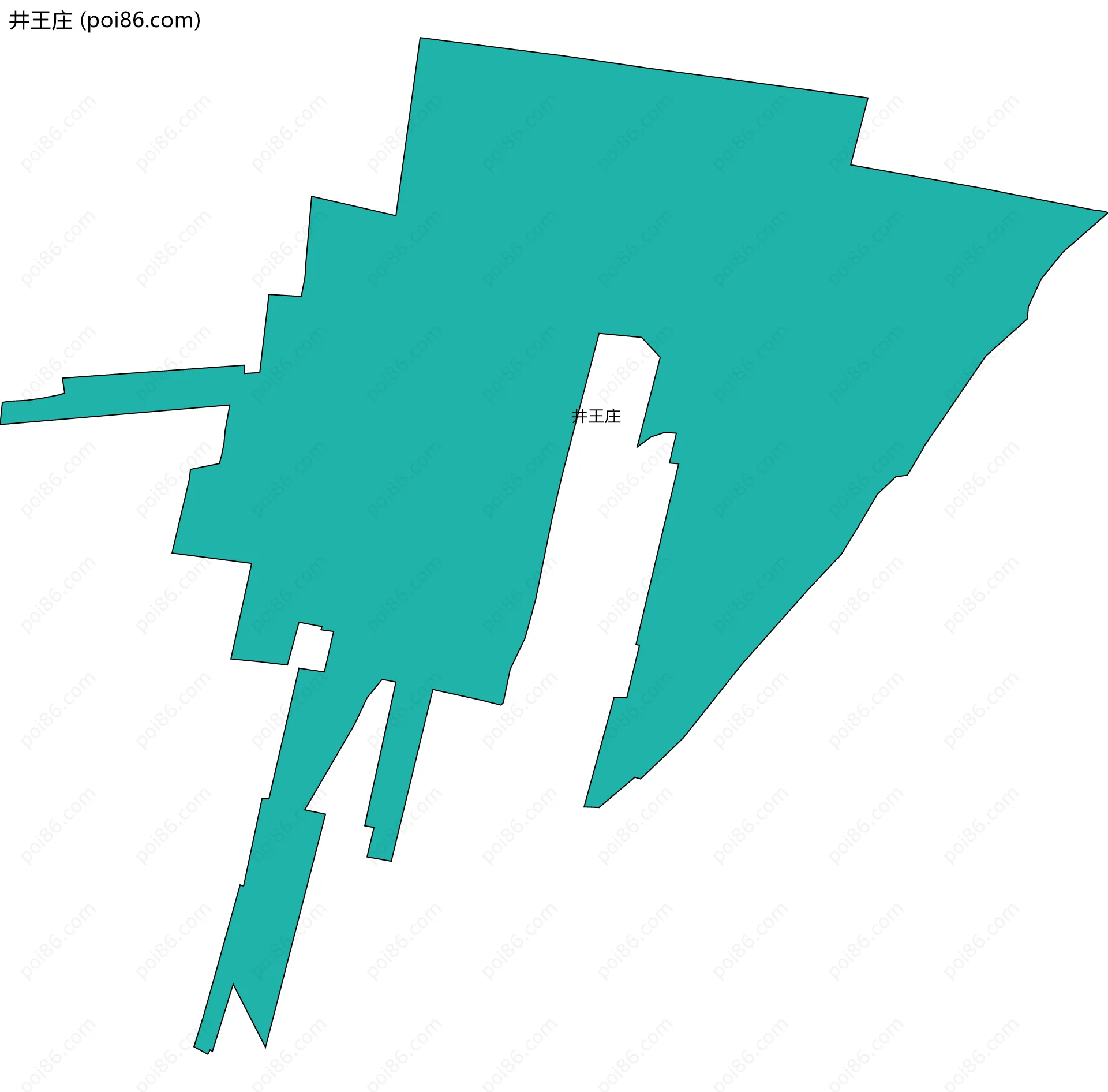 井王庄边界地图