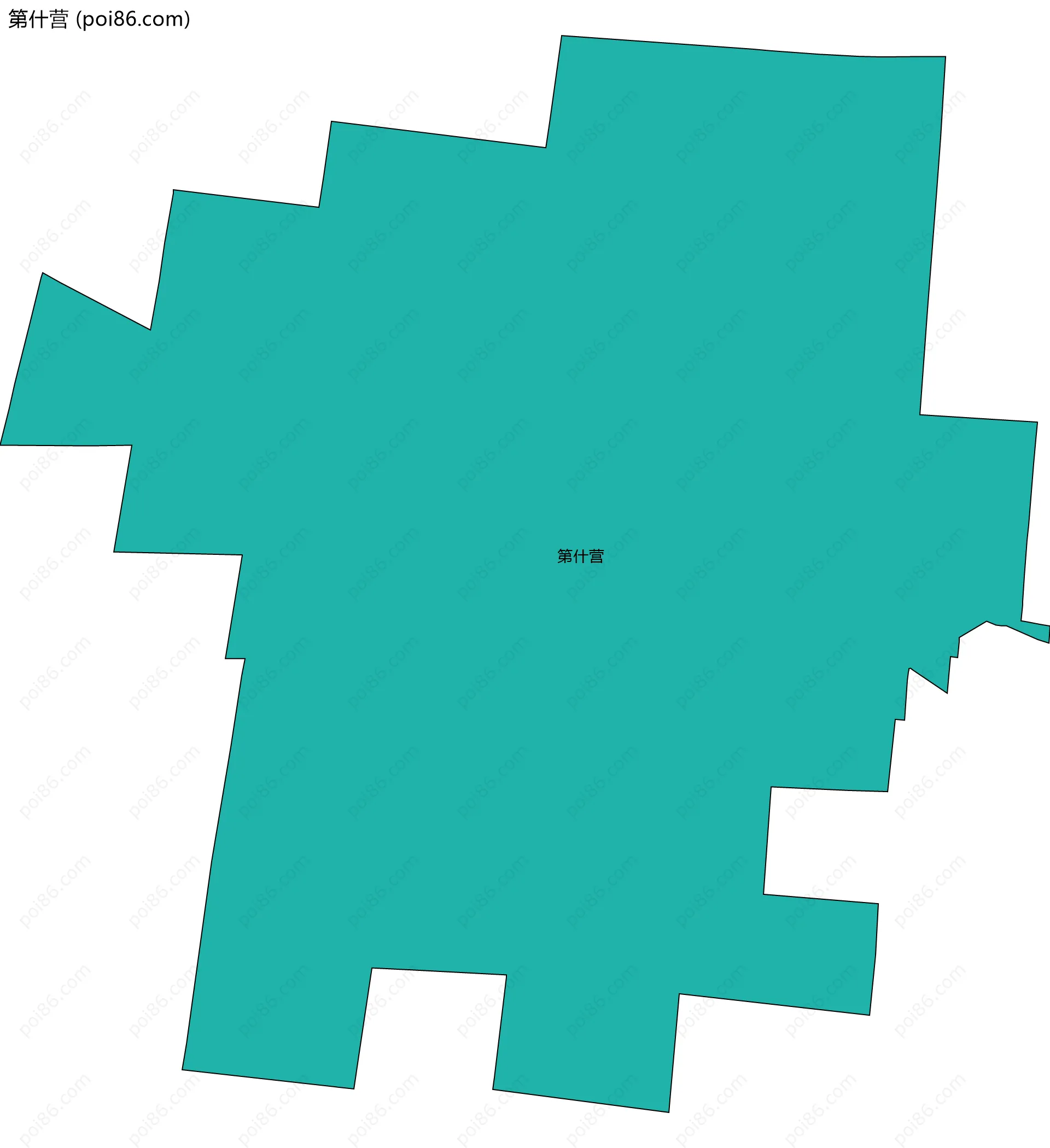 第什营边界地图