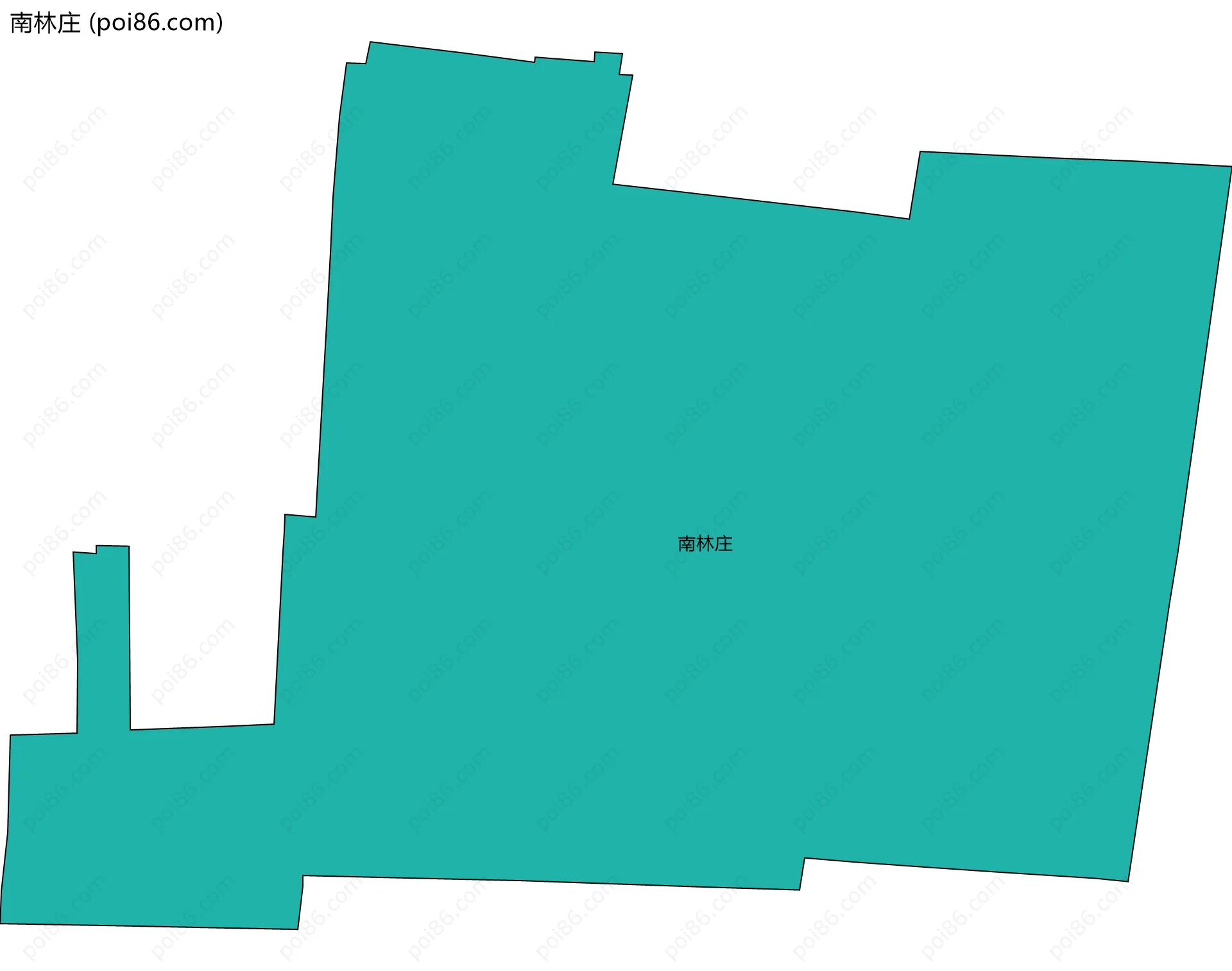 南林庄边界地图