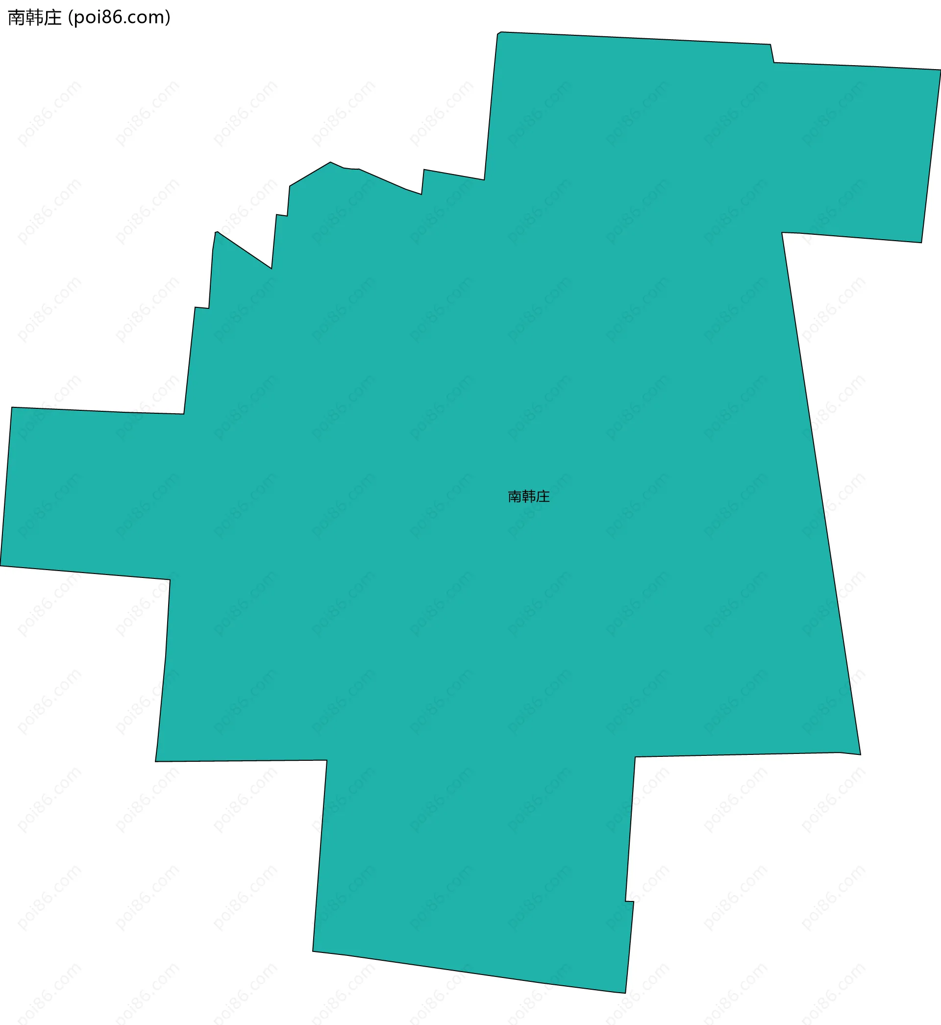 南韩庄边界地图