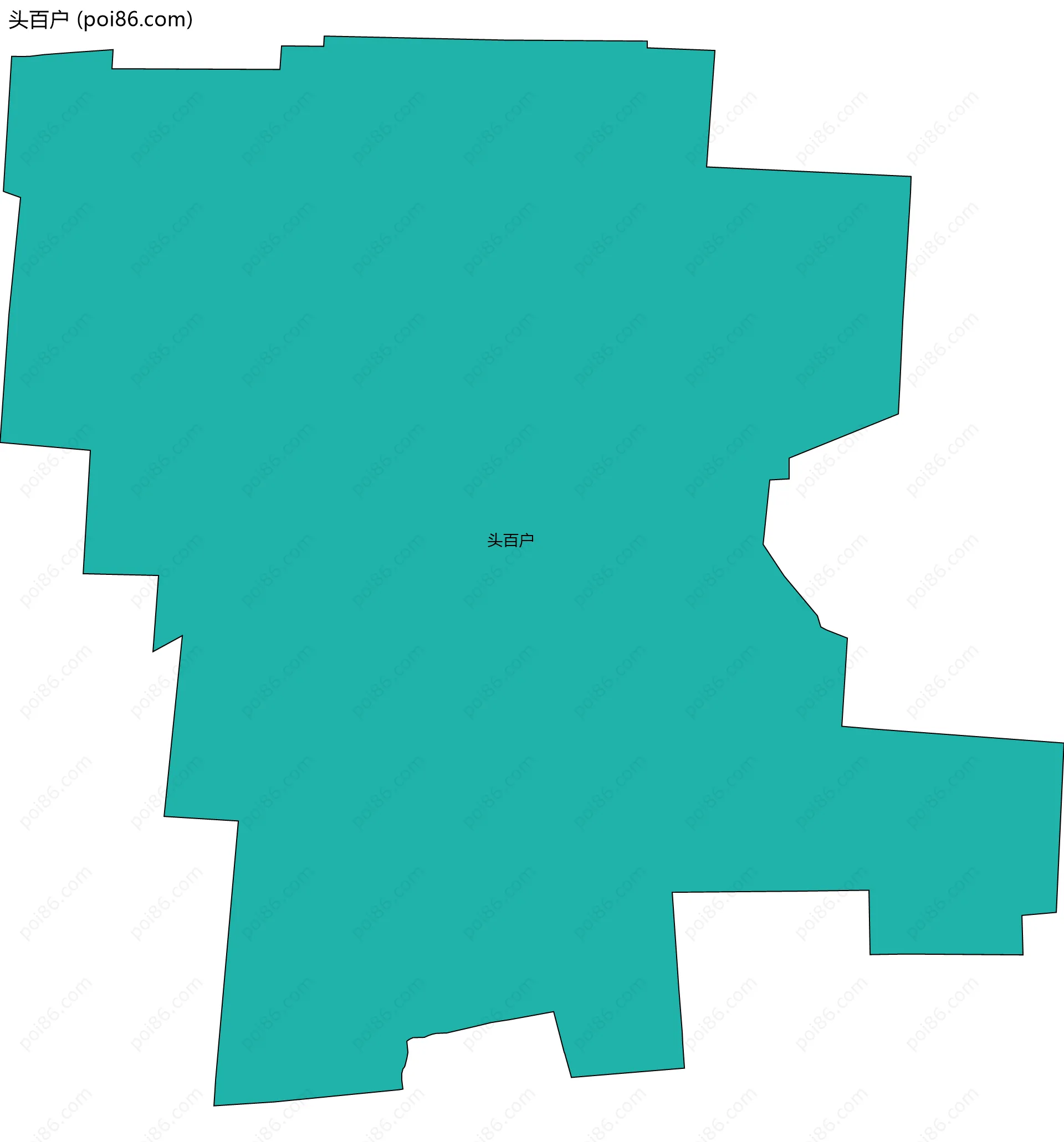 头百户边界地图
