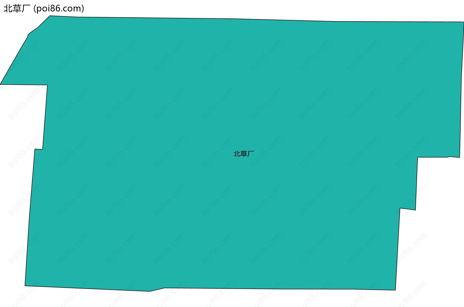 北草厂边界地图
