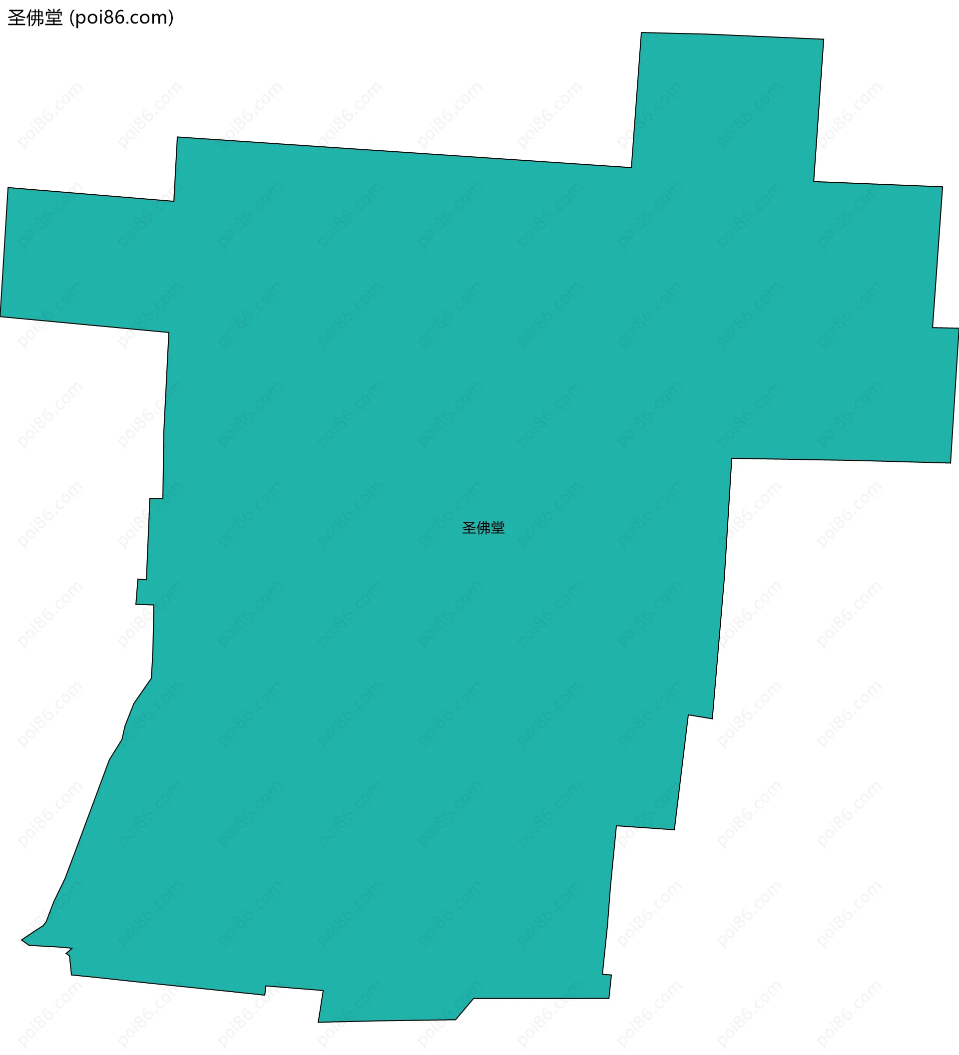 圣佛堂边界地图