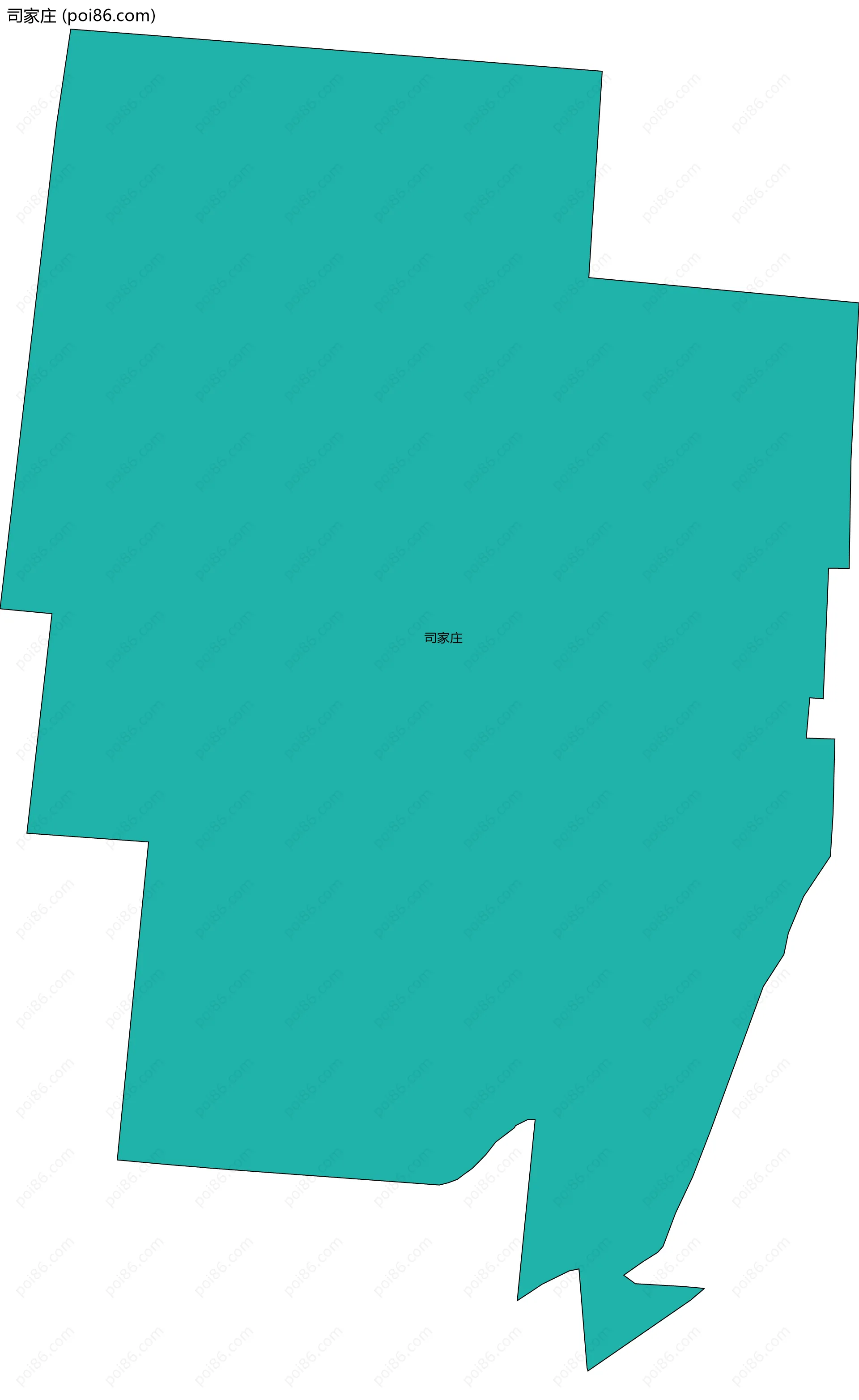 司家庄边界地图