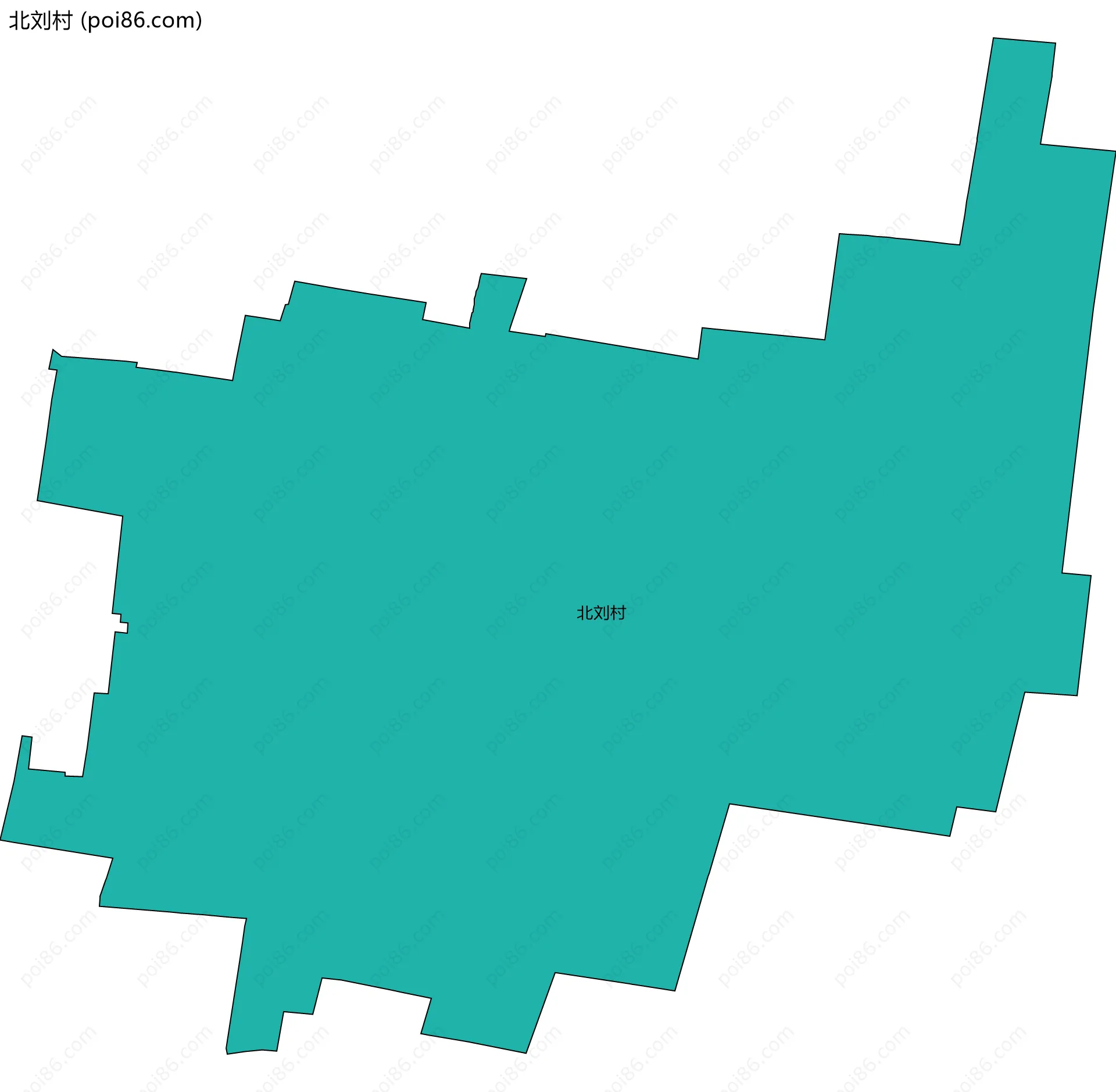 北刘村边界地图