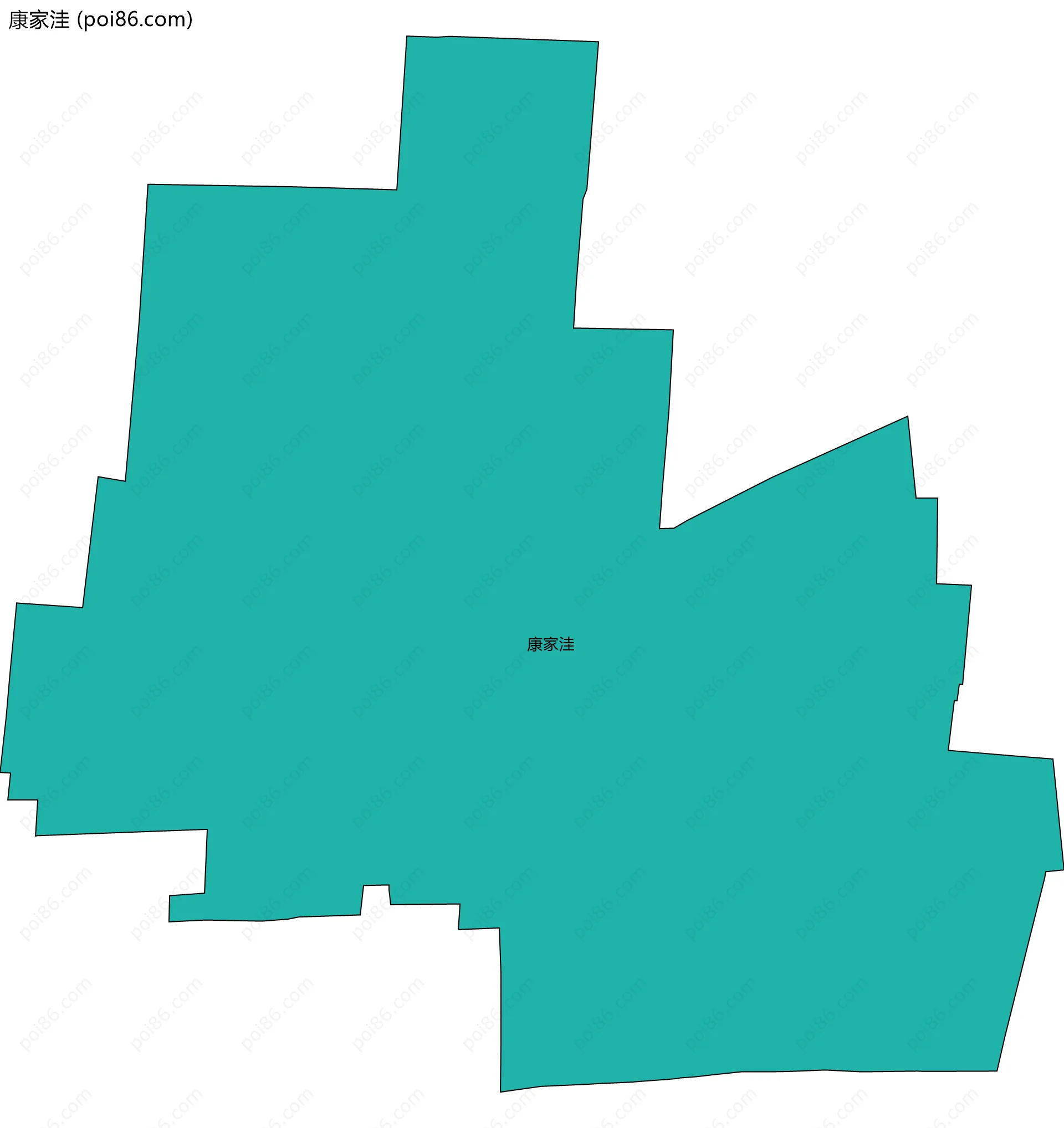 康家洼边界地图