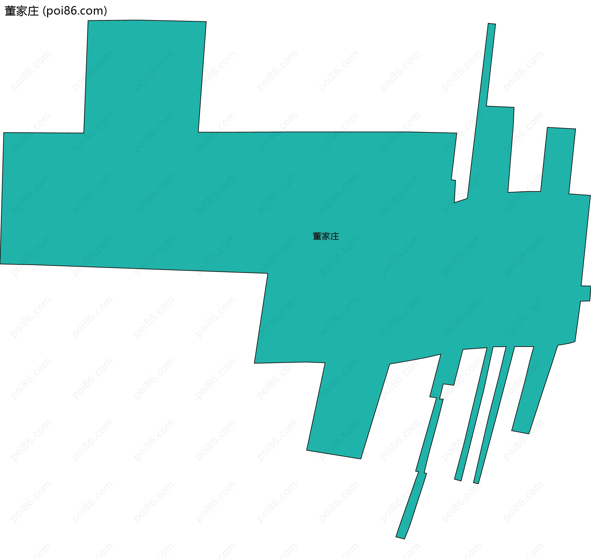 董家庄边界地图