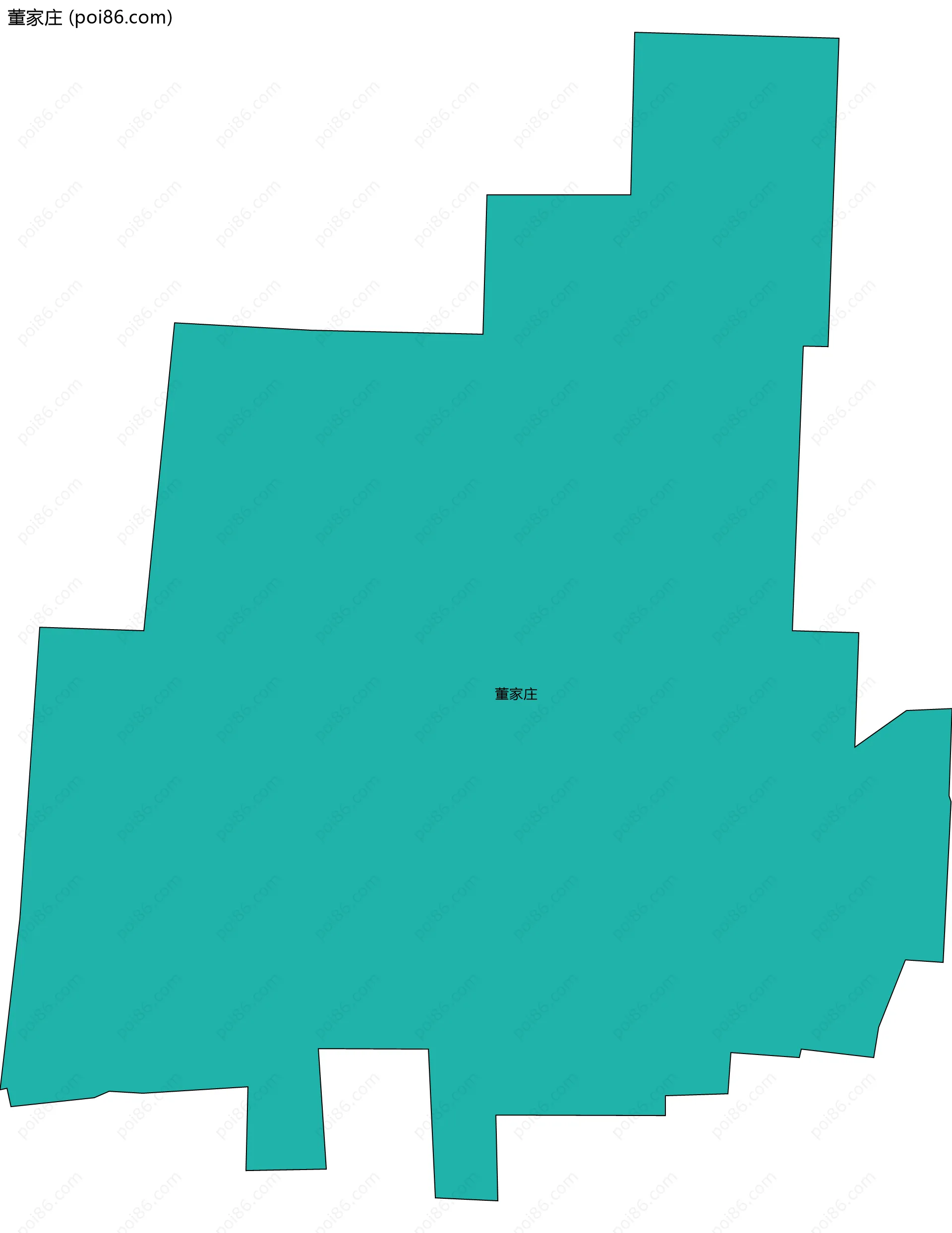 董家庄边界地图