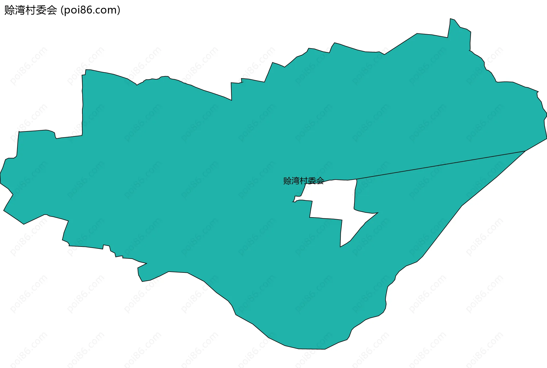赊湾村委会边界地图