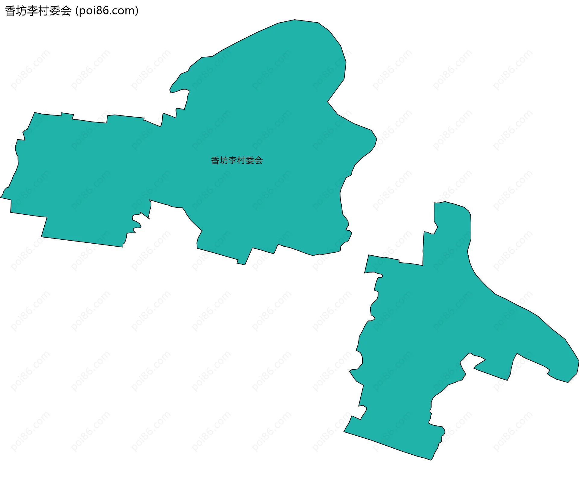香坊李村委会边界地图