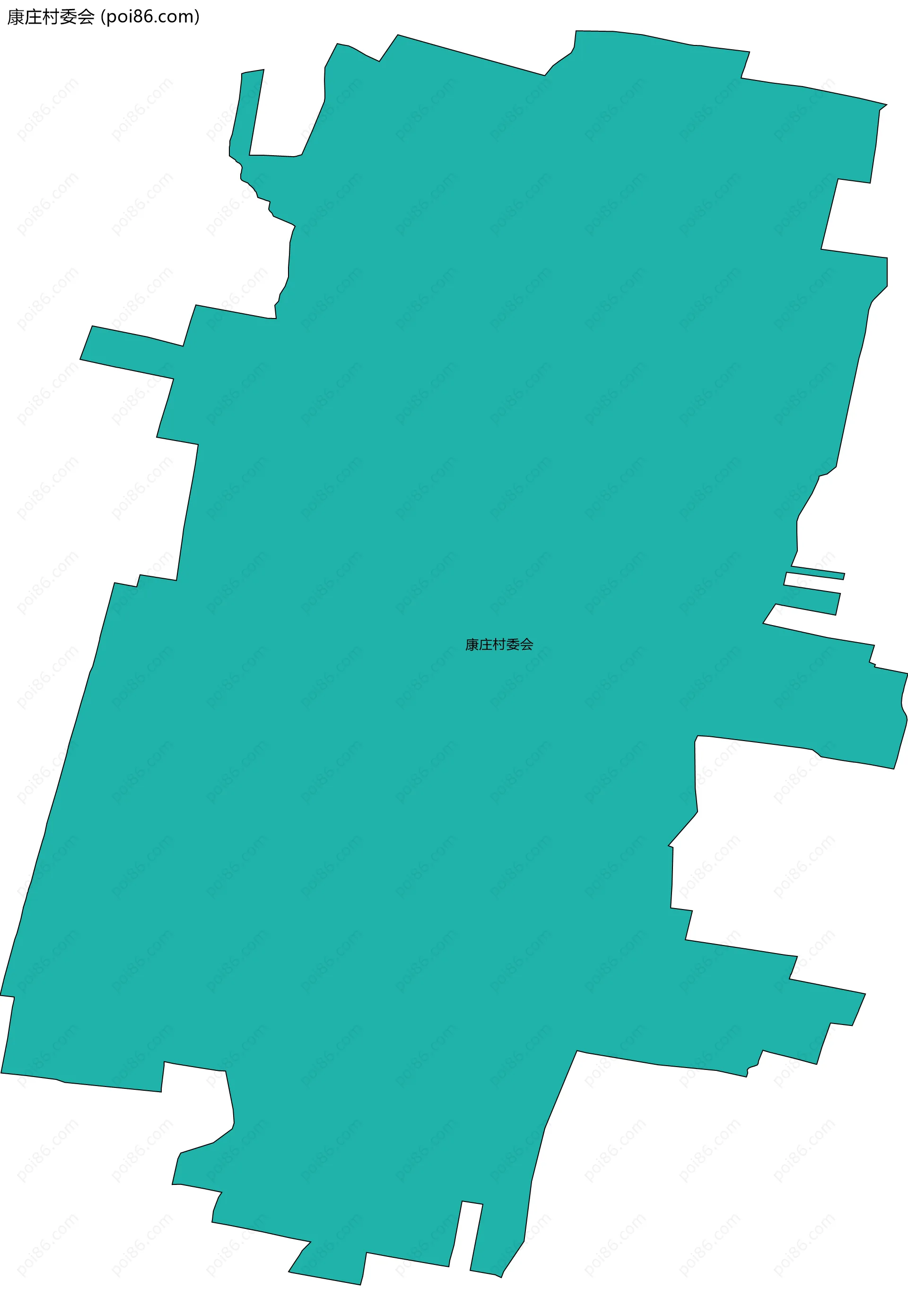 康庄村委会边界地图