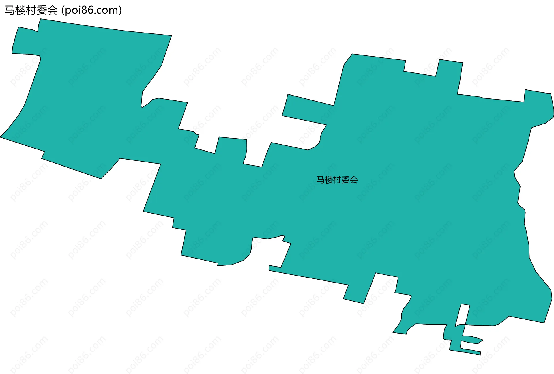 马楼村委会边界地图