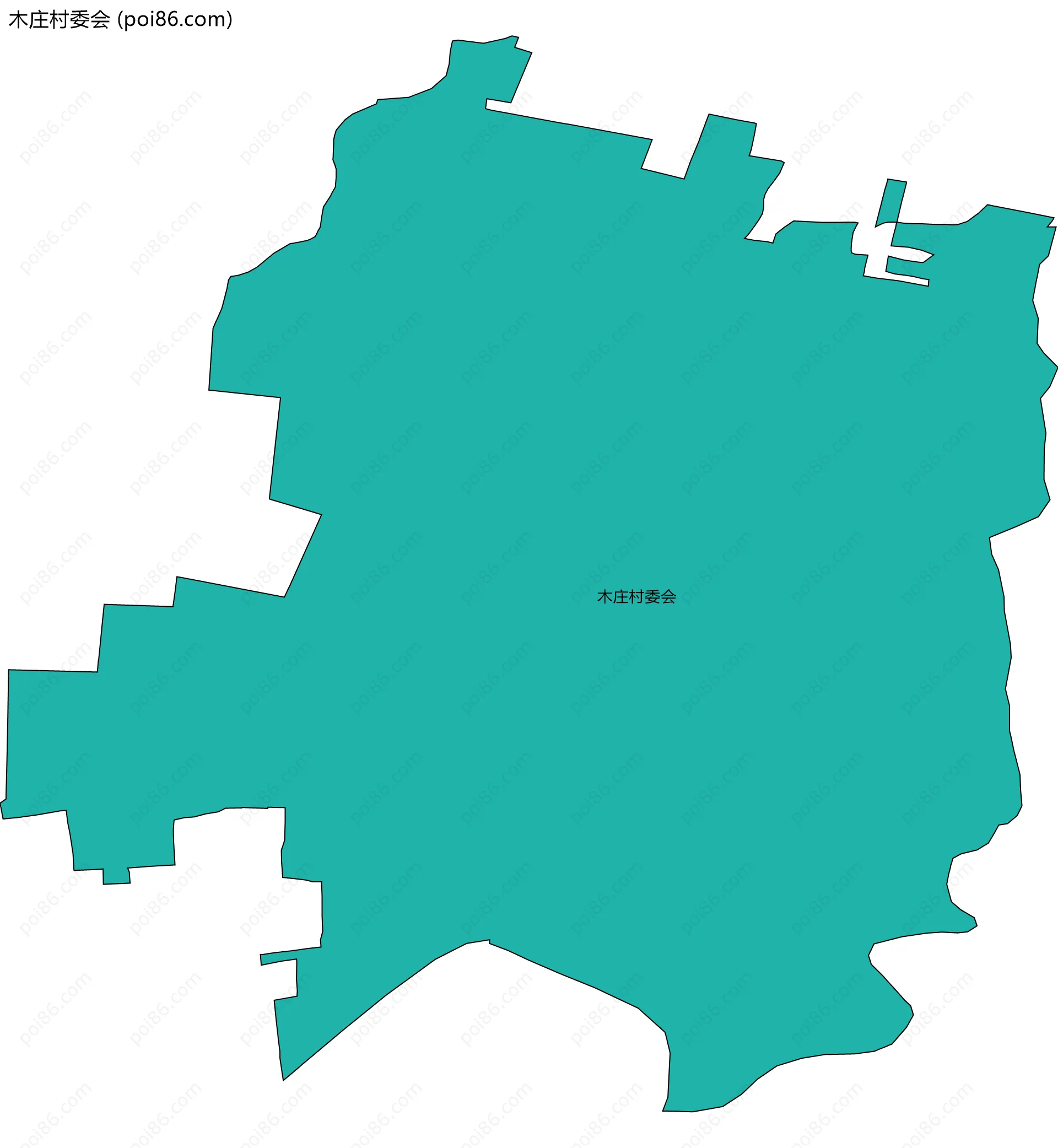 木庄村委会边界地图