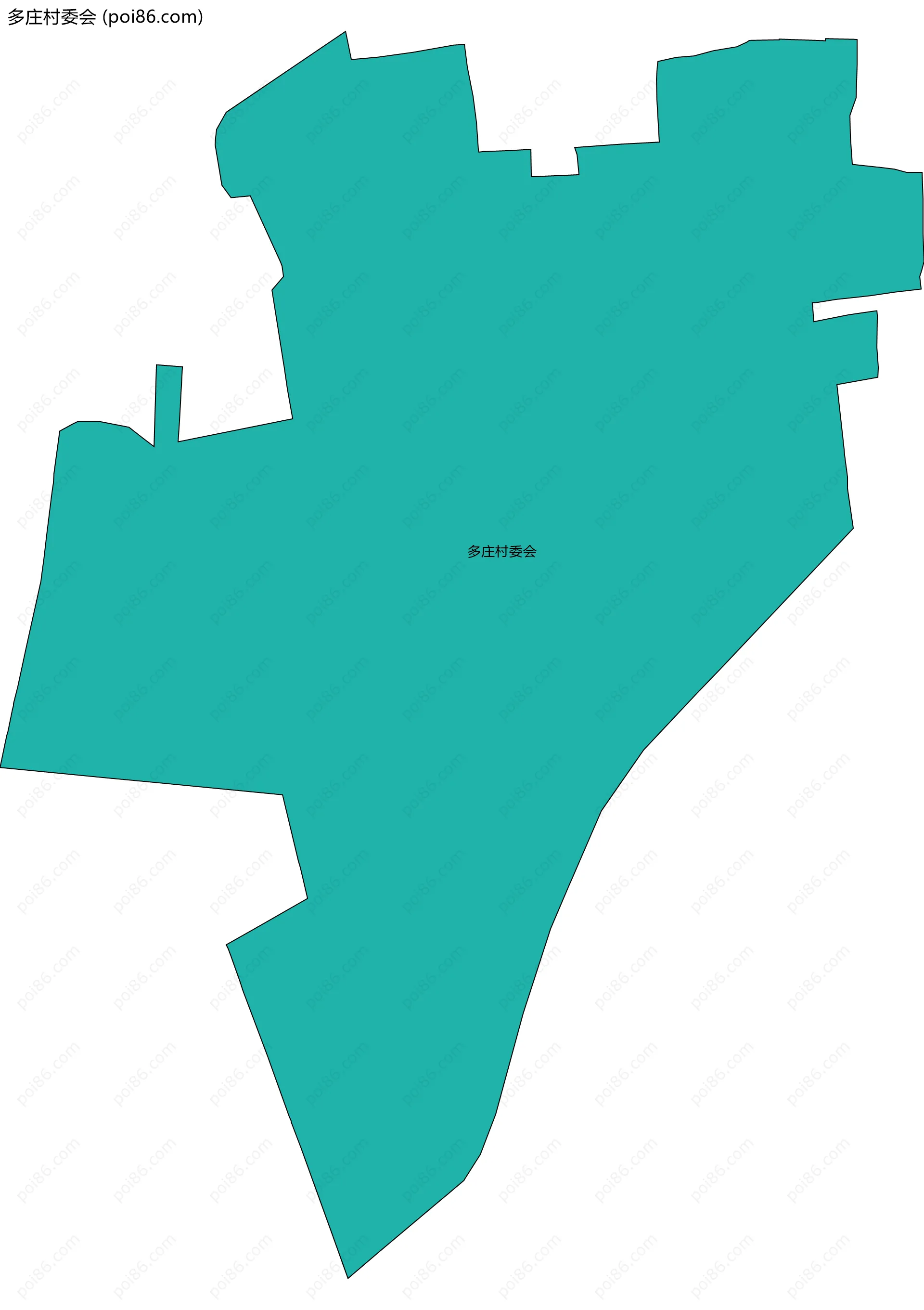多庄村委会边界地图