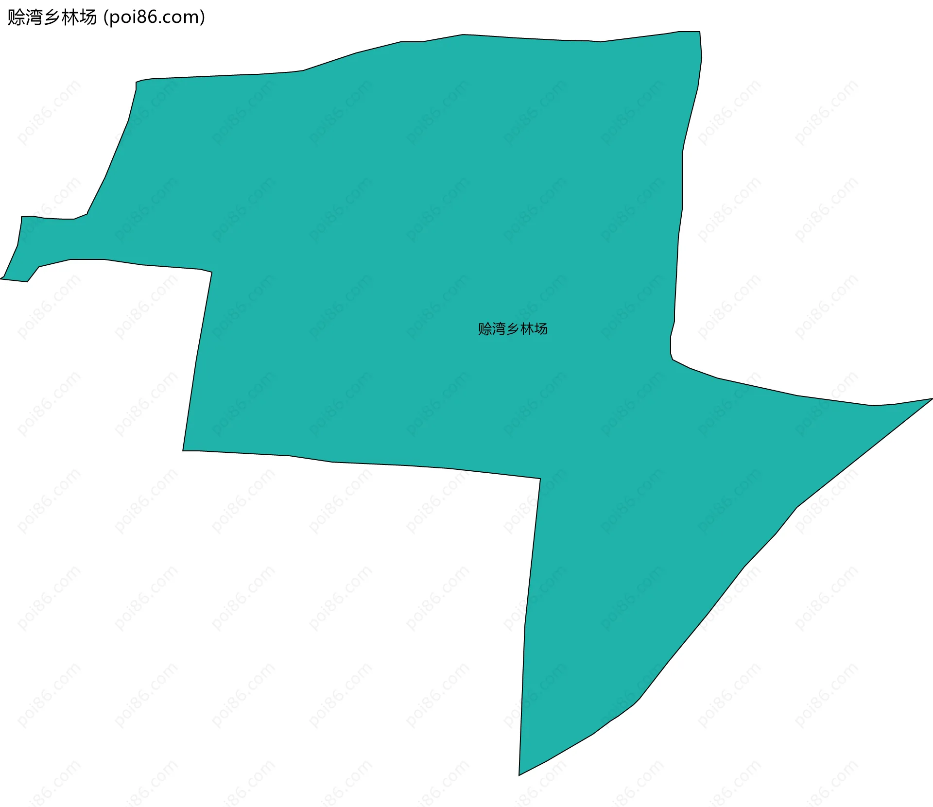 赊湾乡林场边界地图