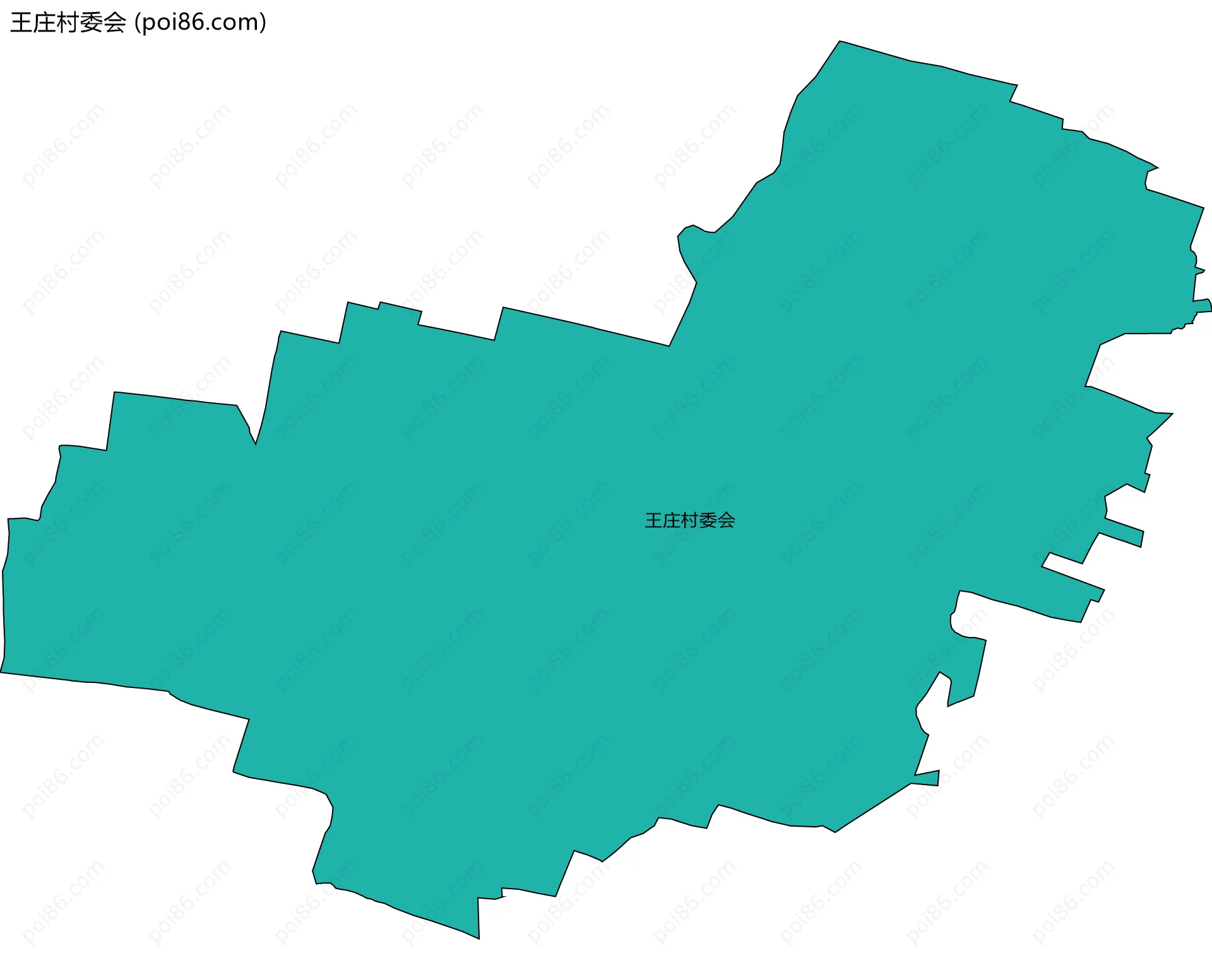 王庄村委会边界地图
