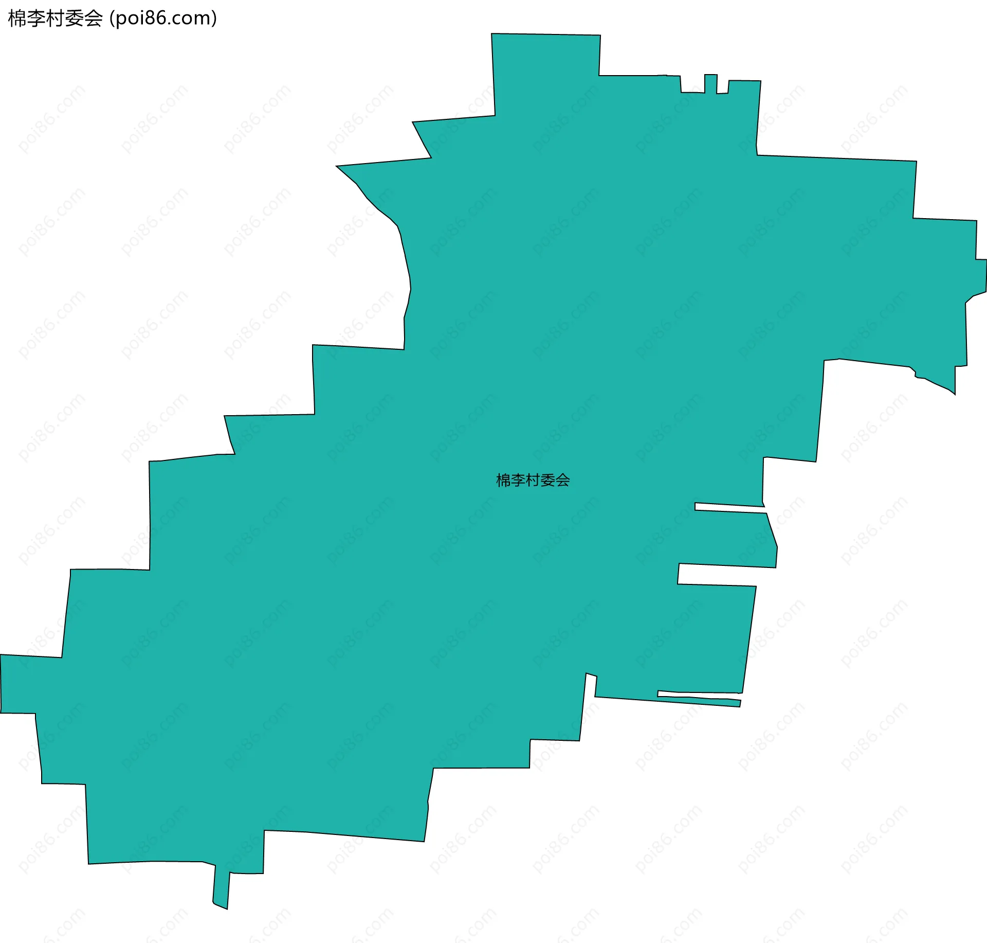 棉李村委会边界地图