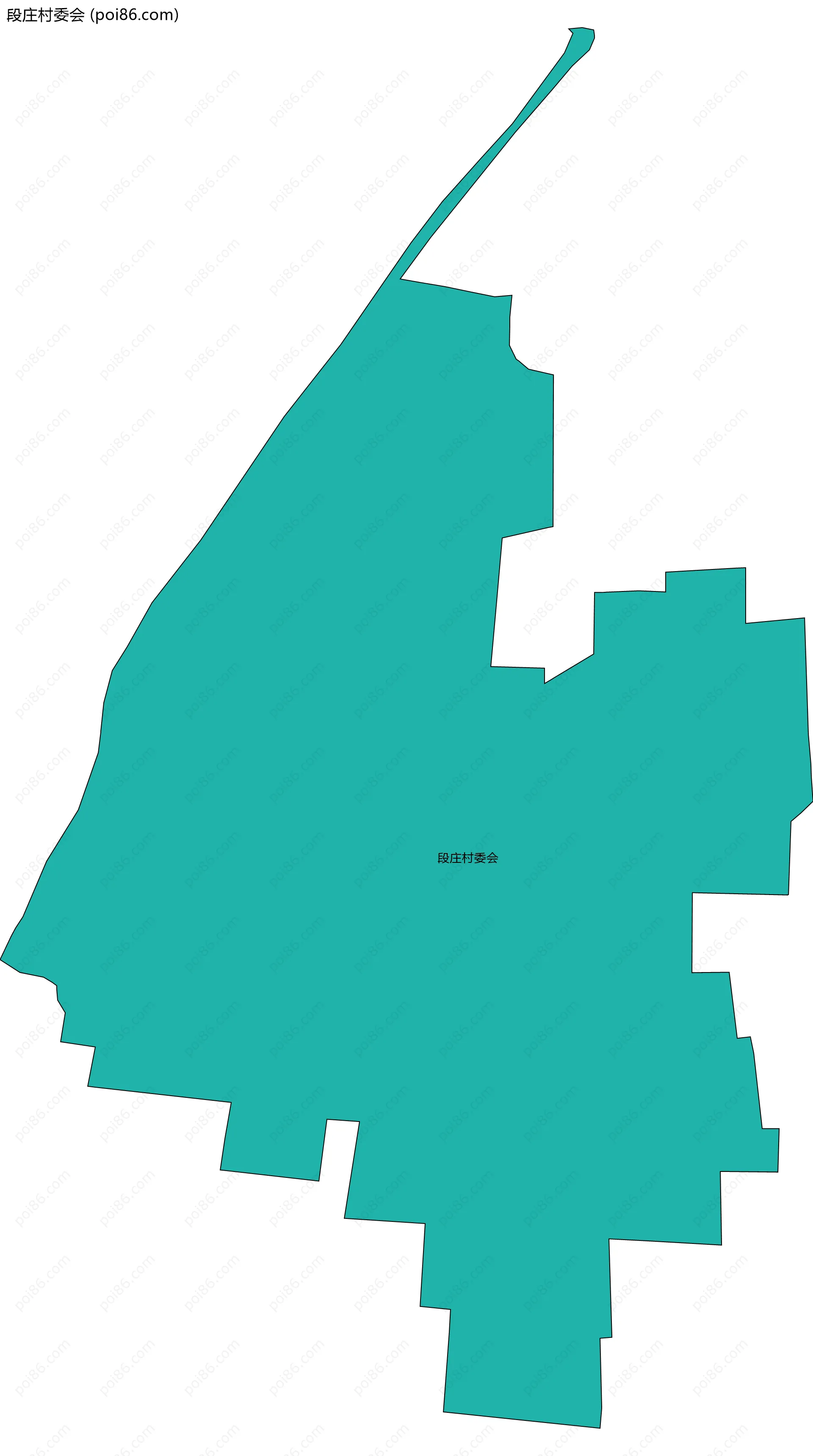 段庄村委会边界地图