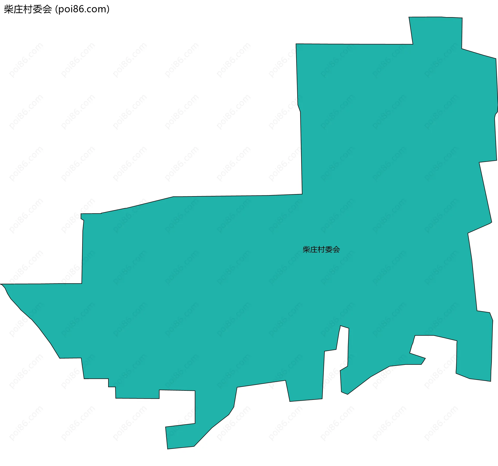 柴庄村委会边界地图