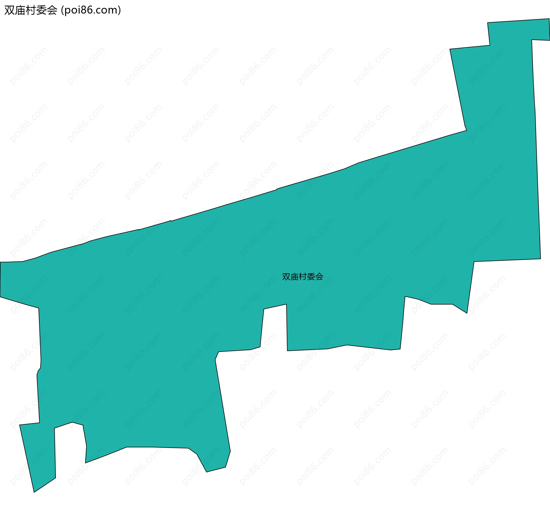 双庙村委会边界地图