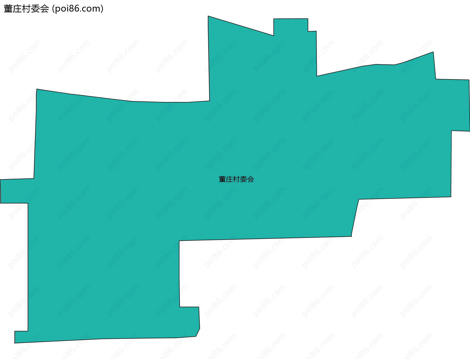 董庄村委会边界地图