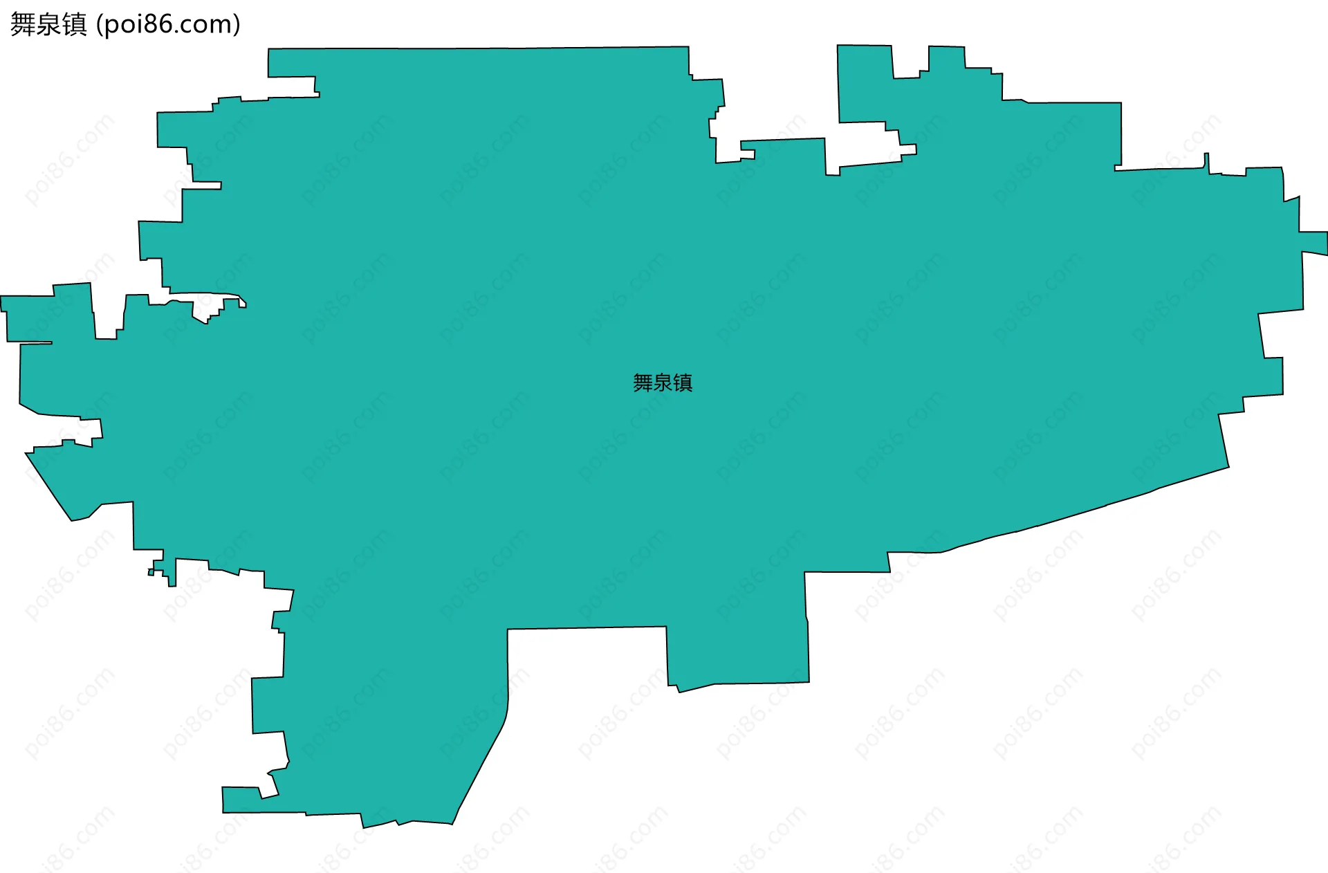 舞泉镇边界地图