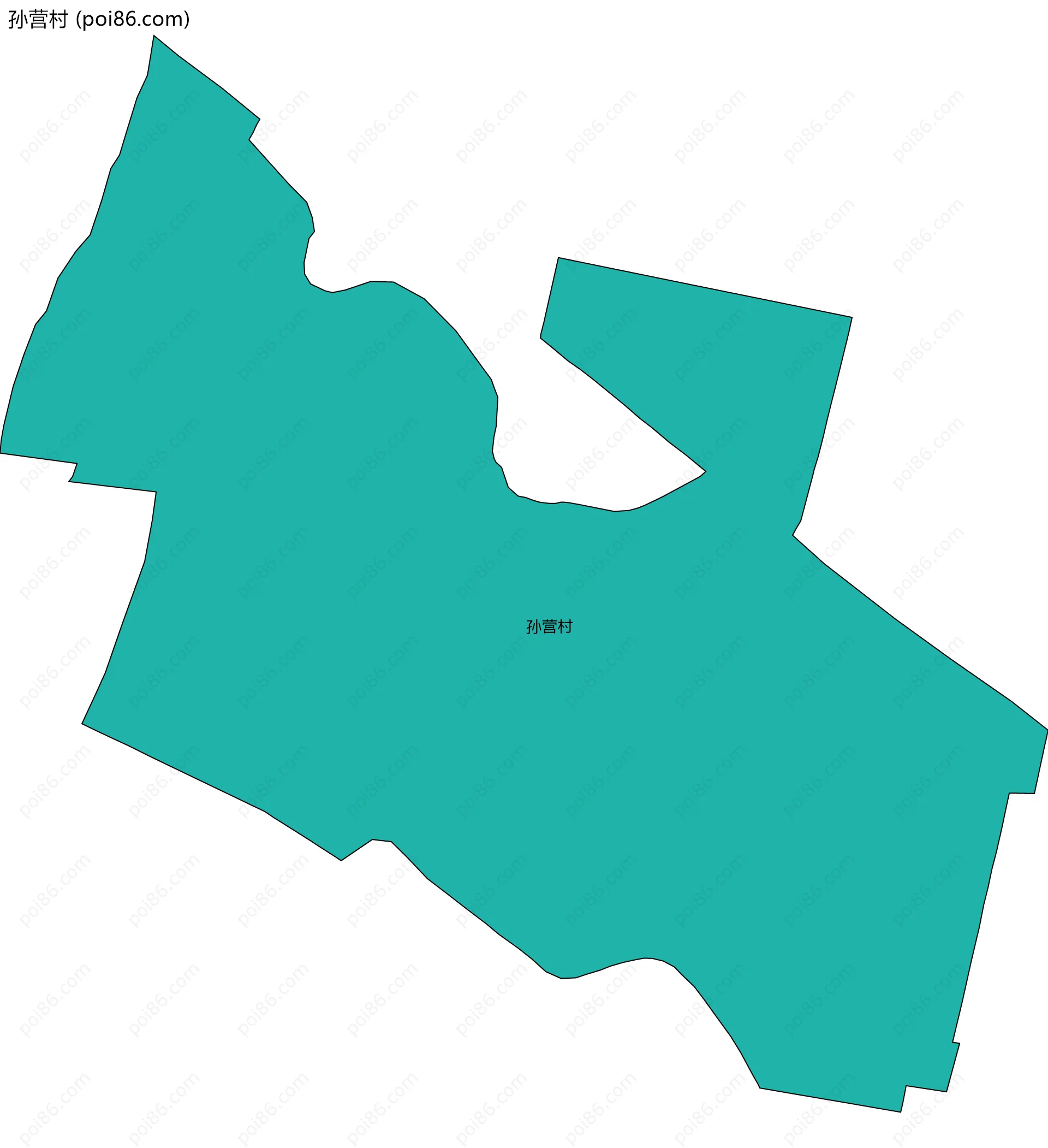 孙营村边界地图