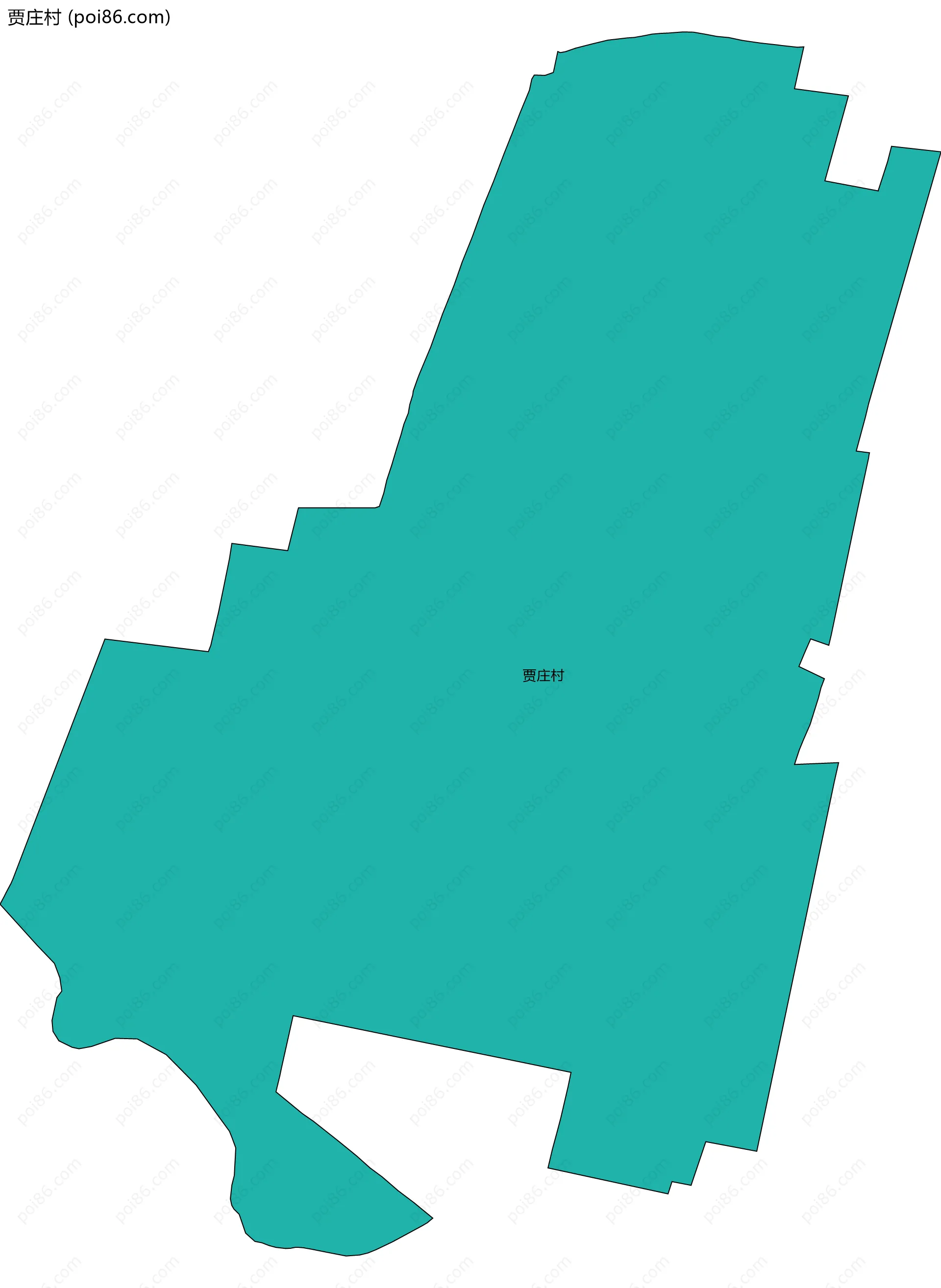 贾庄村边界地图