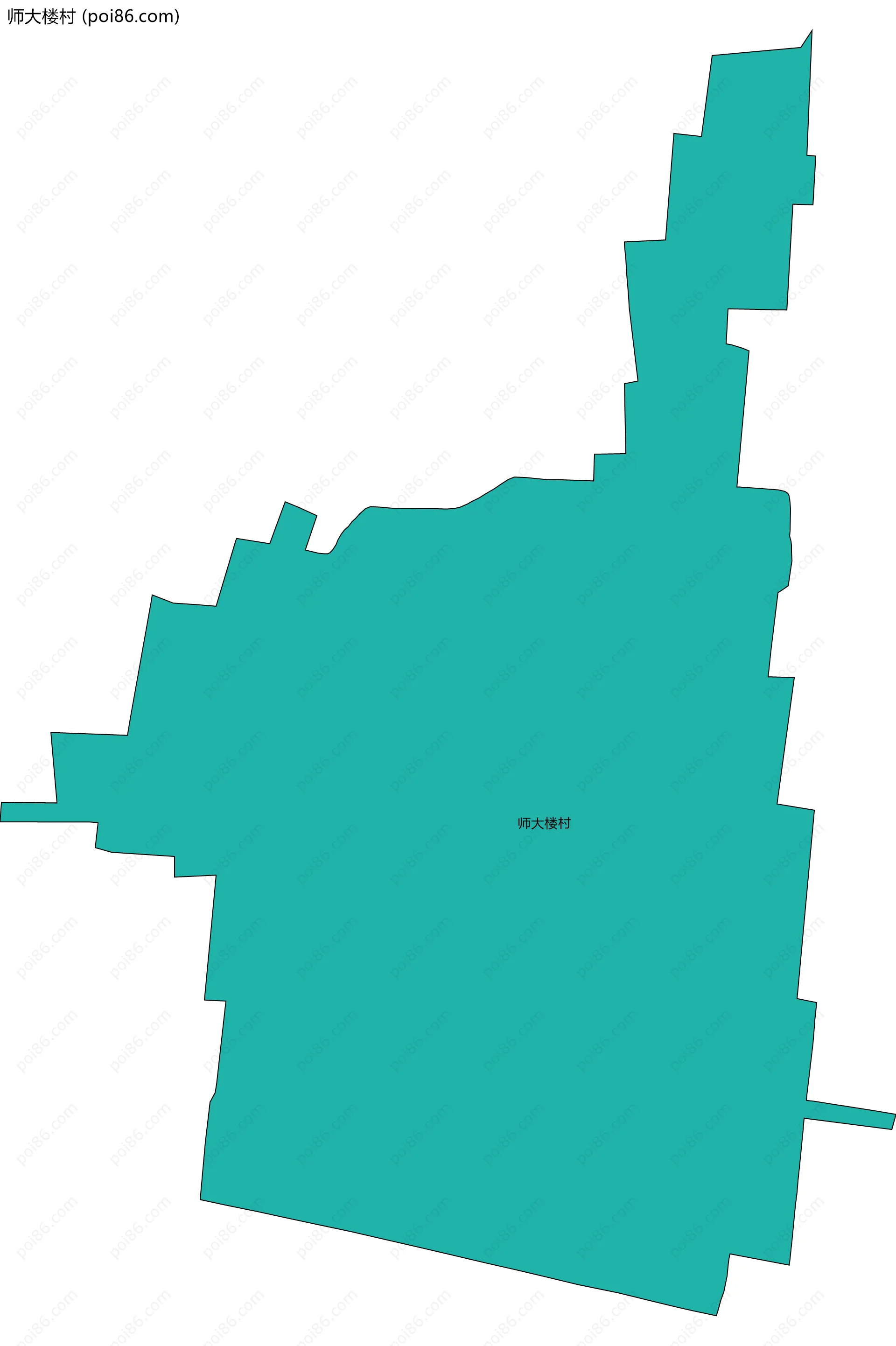 师大楼村边界地图