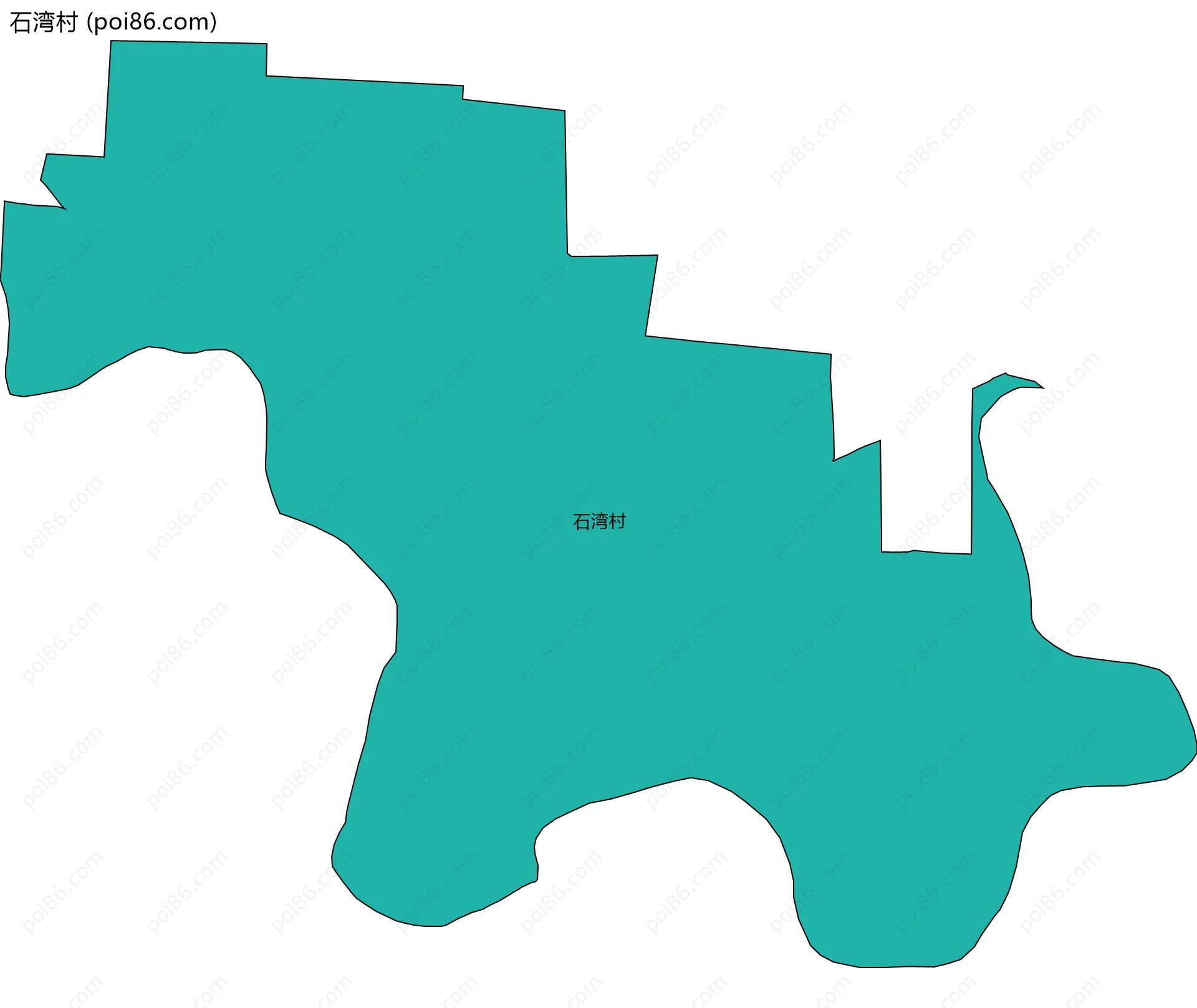 石湾村边界地图