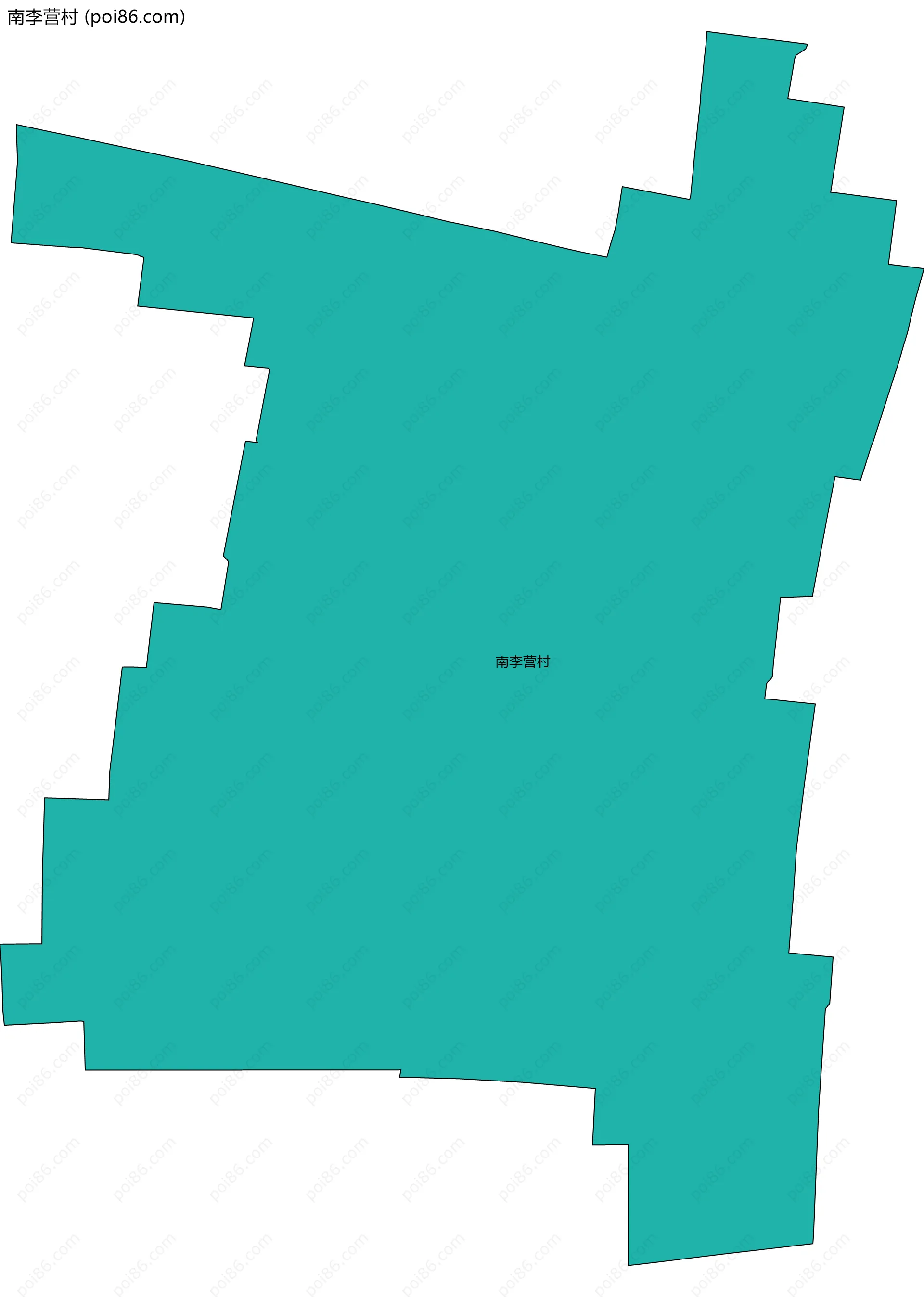 南李营村边界地图