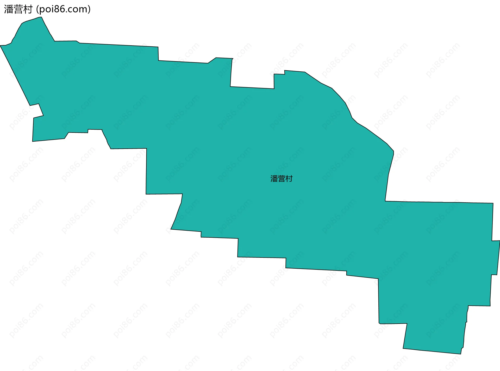 潘营村边界地图