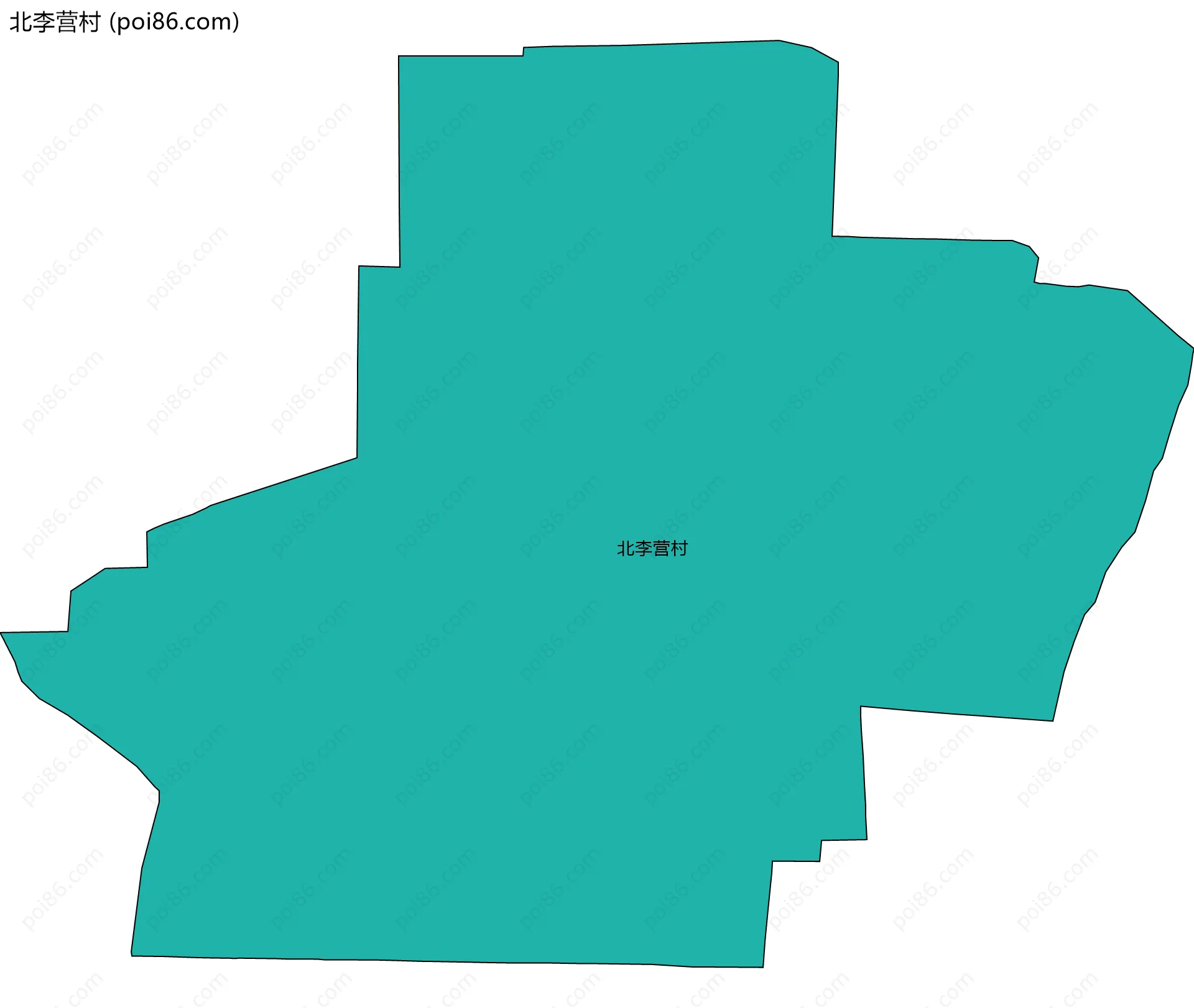 北李营村边界地图