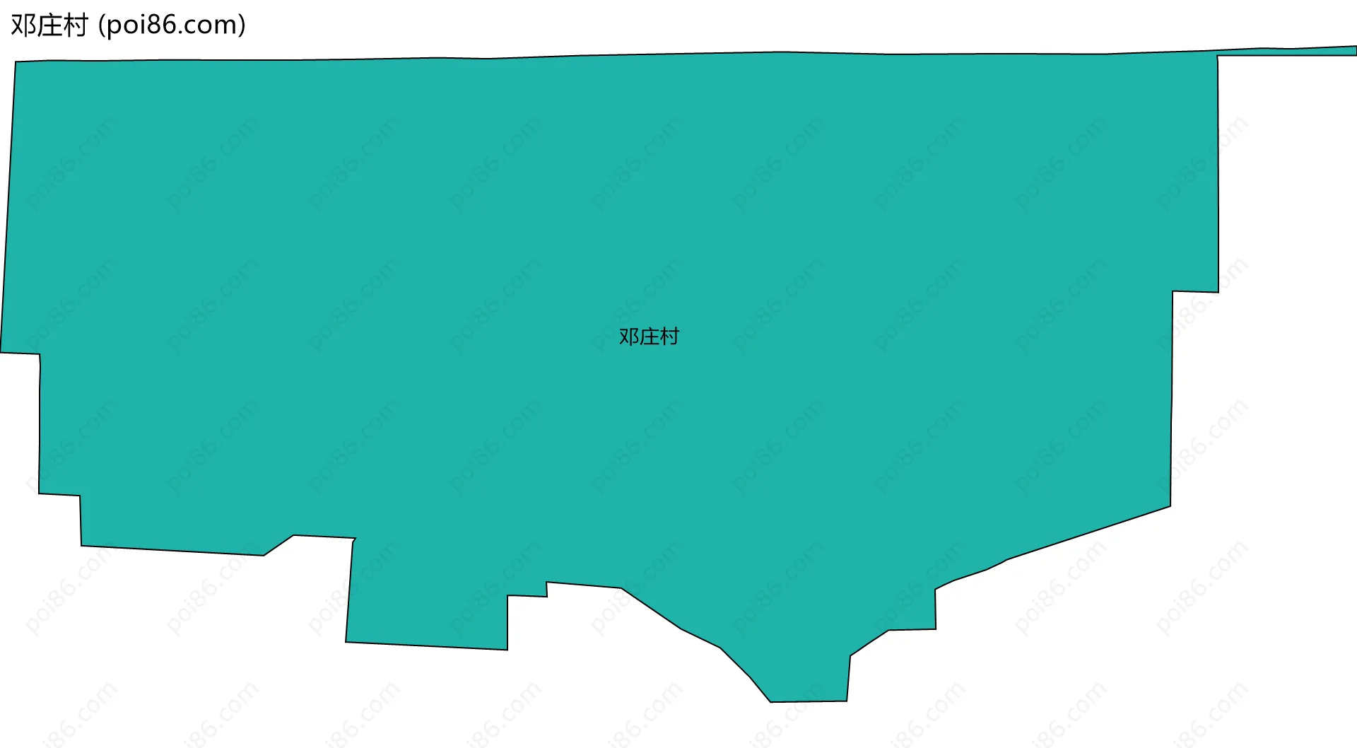 邓庄村边界地图