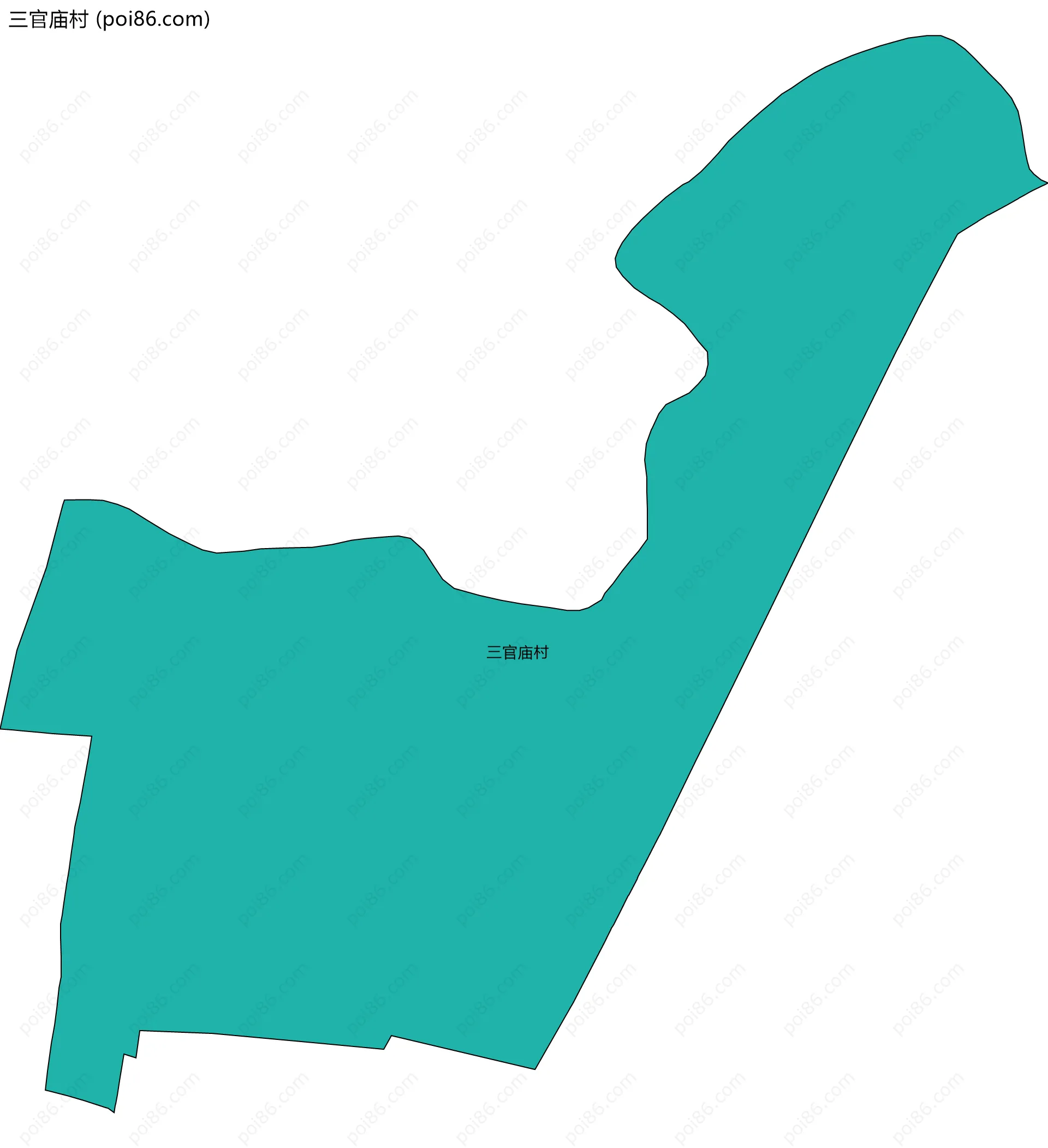三官庙村边界地图