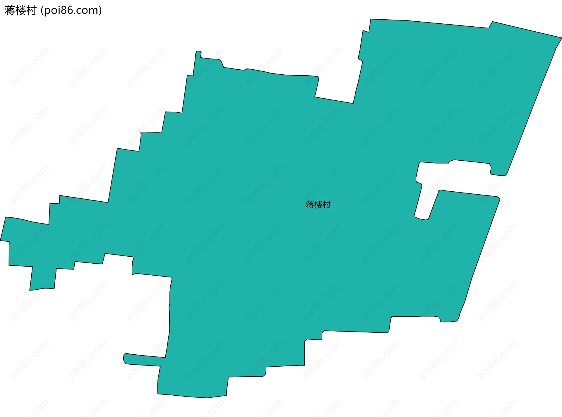 蒋楼村边界地图