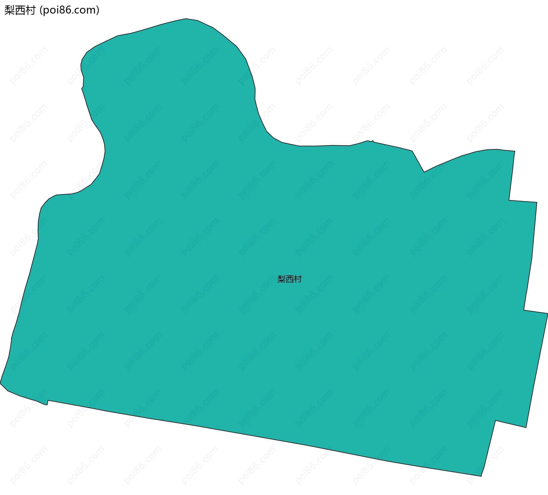 梨西村边界地图