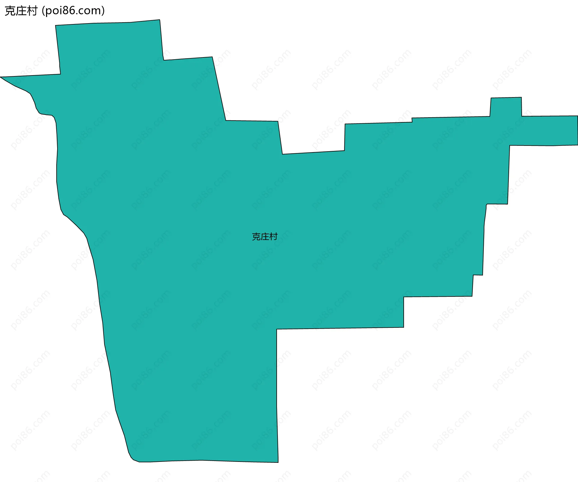 克庄村边界地图